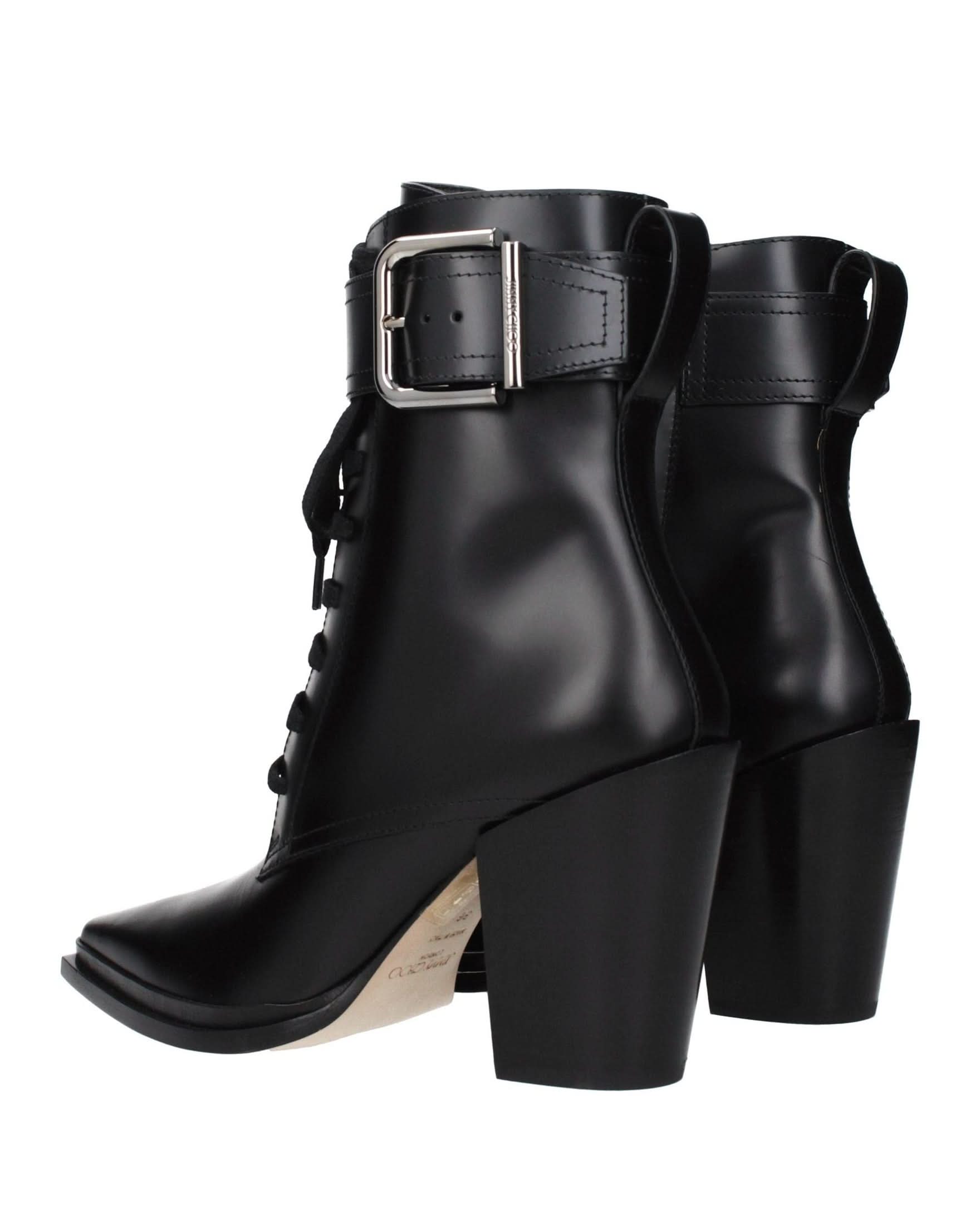 Jimmy Choo Black Leather Ankle Boots Glam Steals