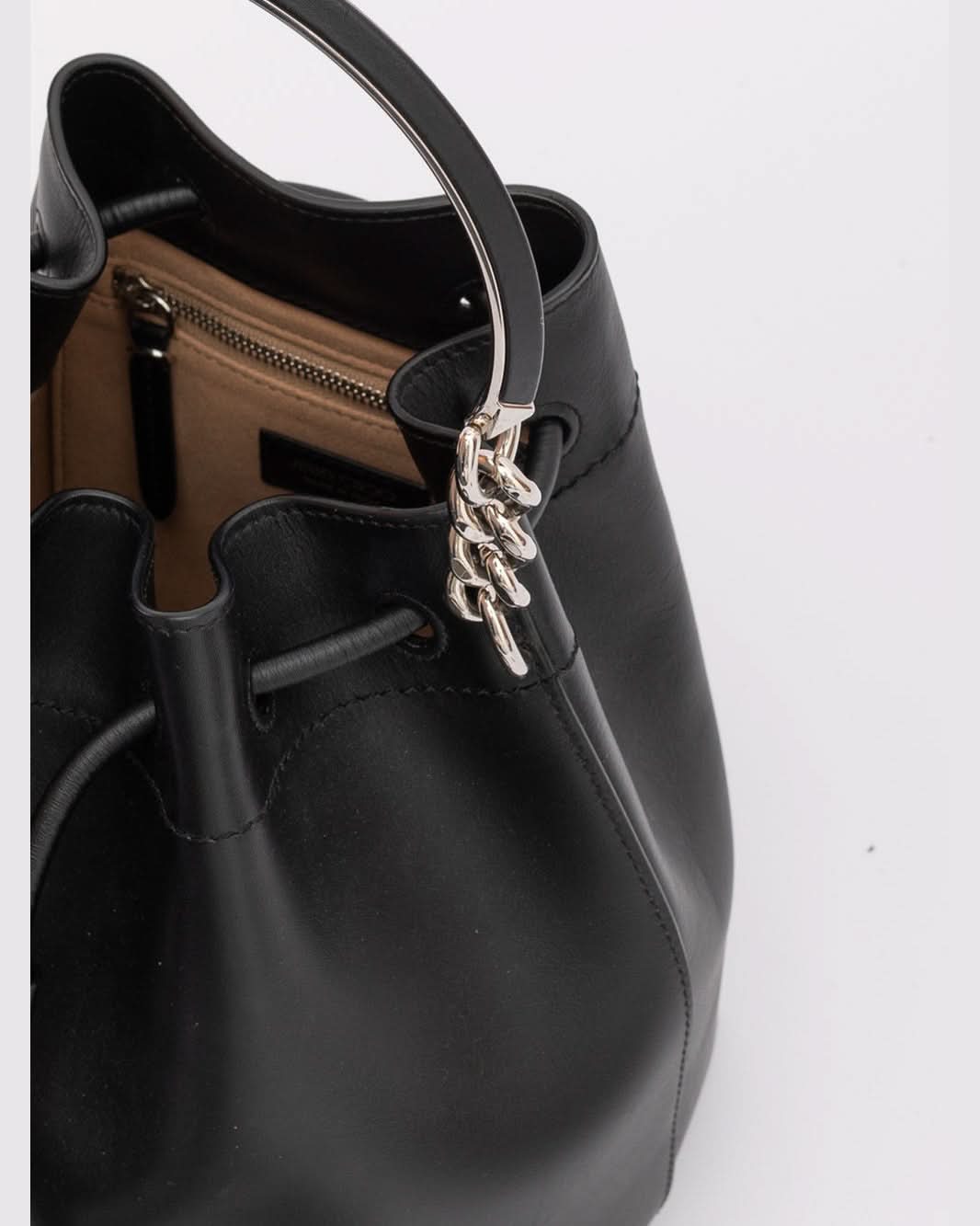 Jimmy Choo Black Leather Bon Bucket Bag Glam Steals