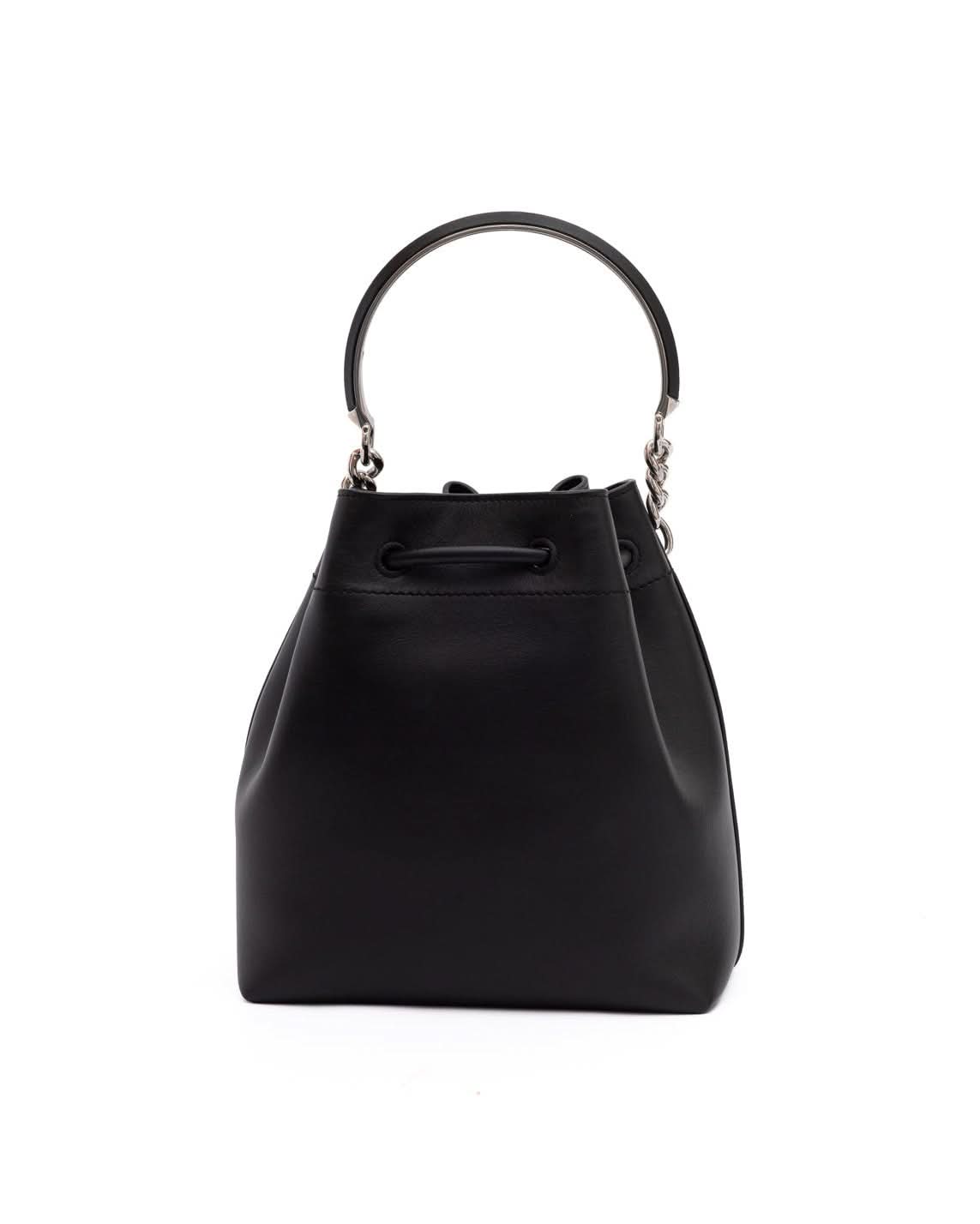 Jimmy Choo Black Leather Bon Bucket Bag Glam Steals