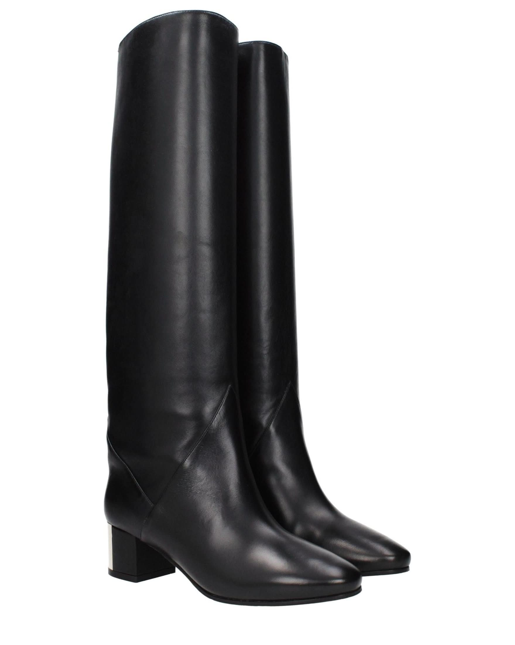 Jimmy Choo Black Leather Boots Glam Steals
