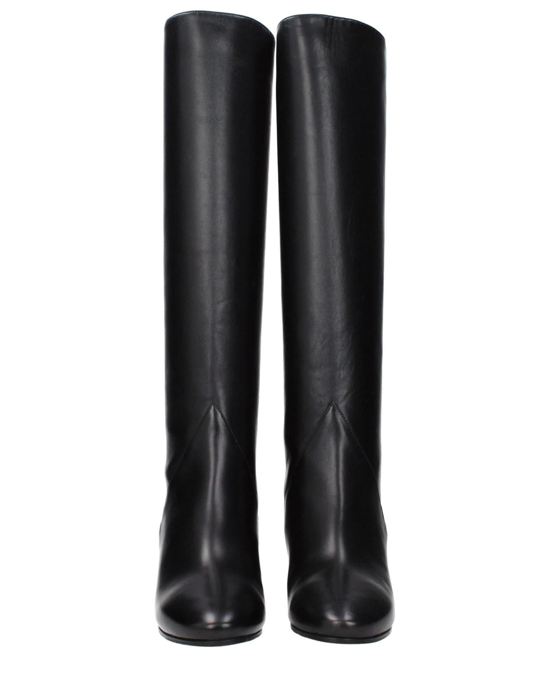 Jimmy Choo Black Leather Boots Glam Steals