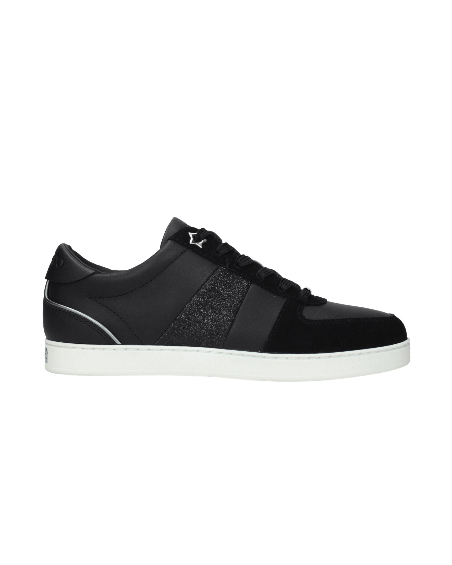 Jimmy Choo Black Leather Low Top Glam Steals