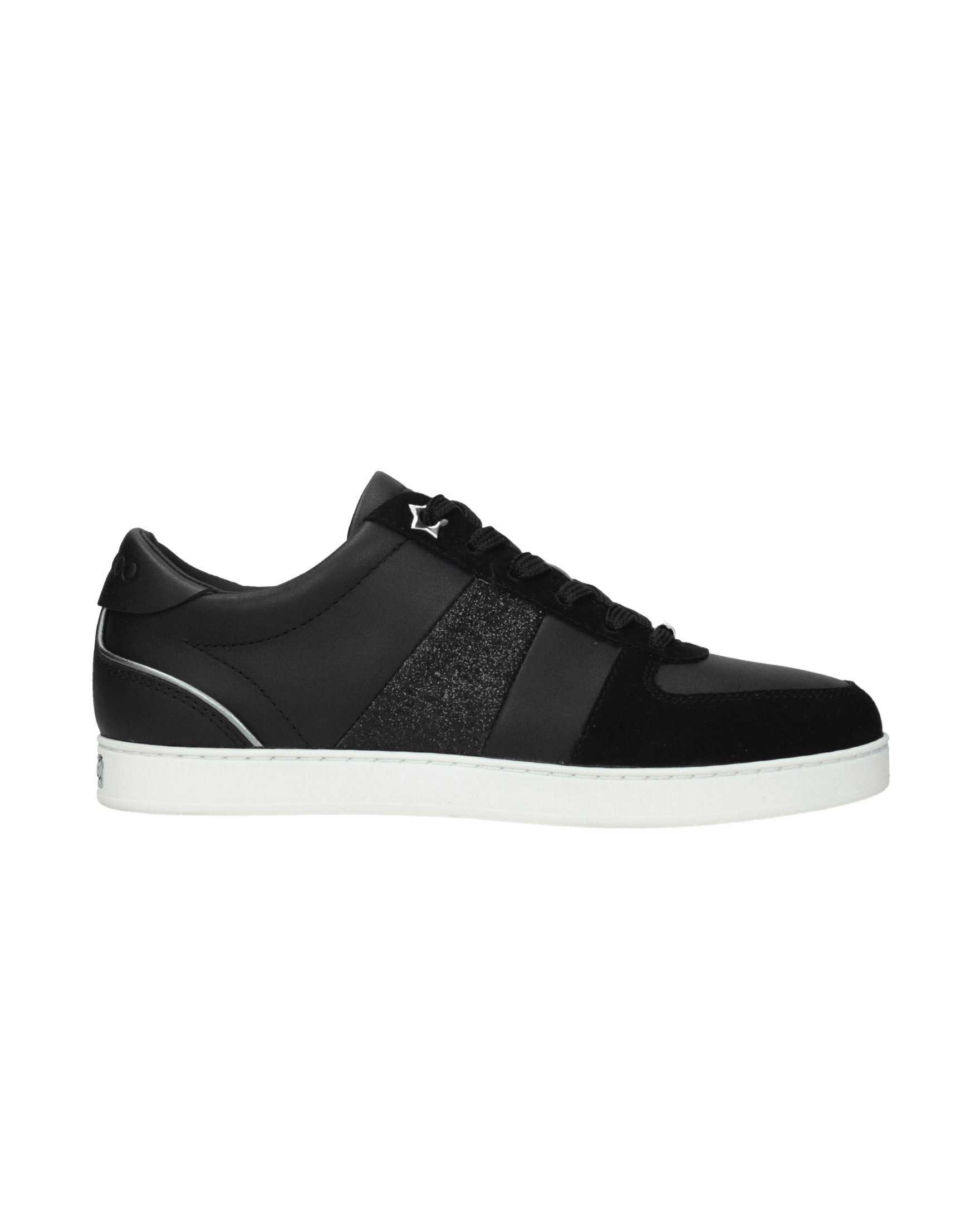 Jimmy Choo Black Leather Low Top Glam Steals