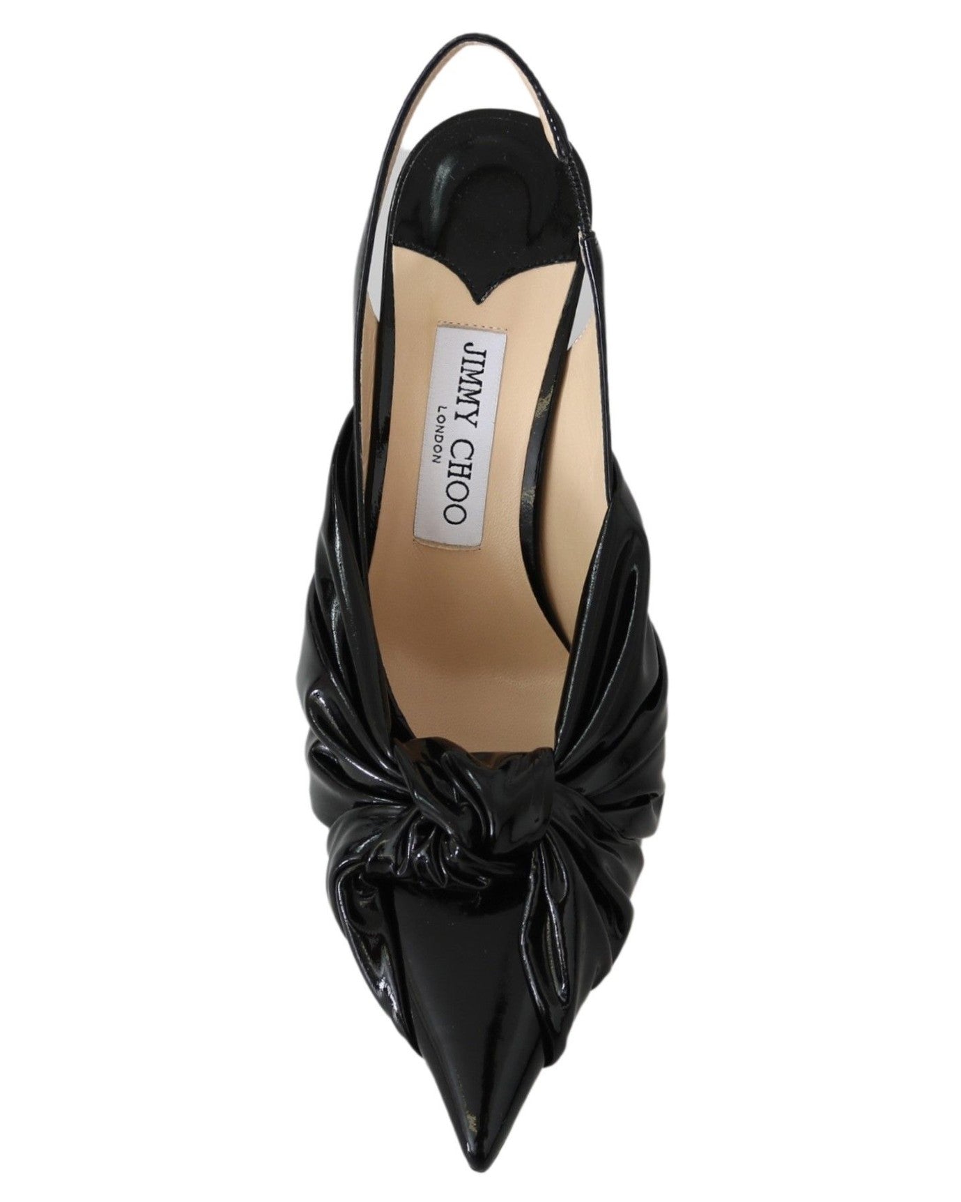Jimmy Choo Black Leather Patent Annabell 85 Pumps Glam Steals
