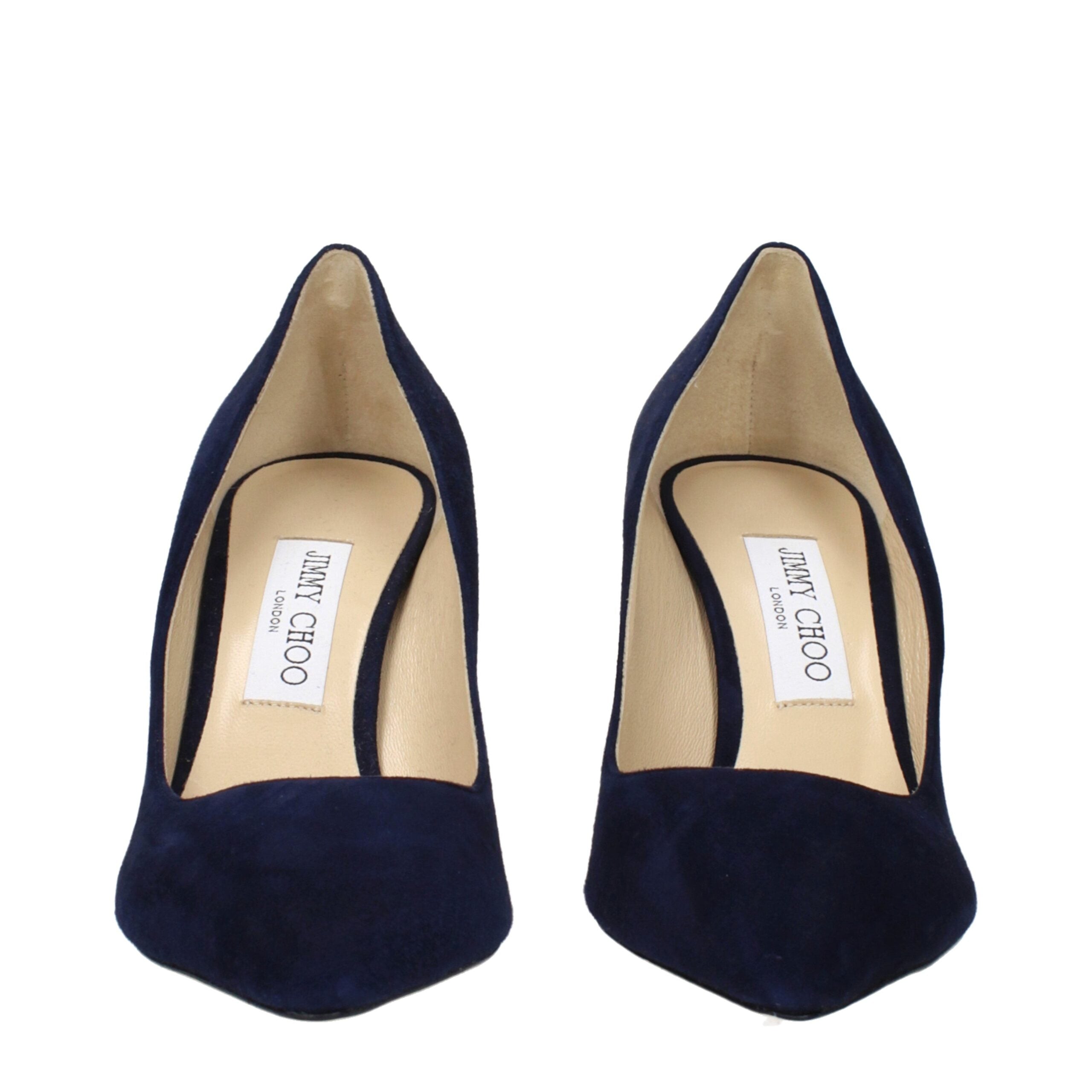 Jimmy Choo Blue Leather High Heel Pumps Glam Steals