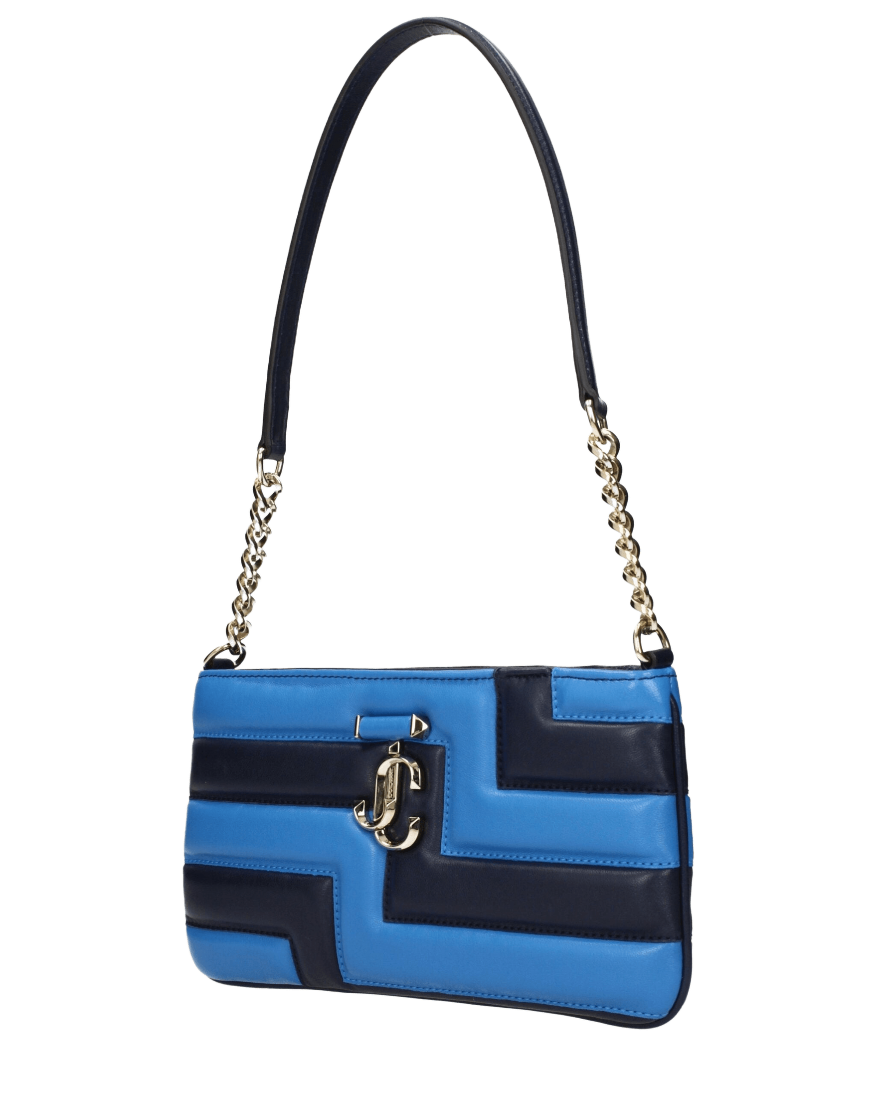 Jimmy Choo Blue Leather Shoulder Bags Glam Steals