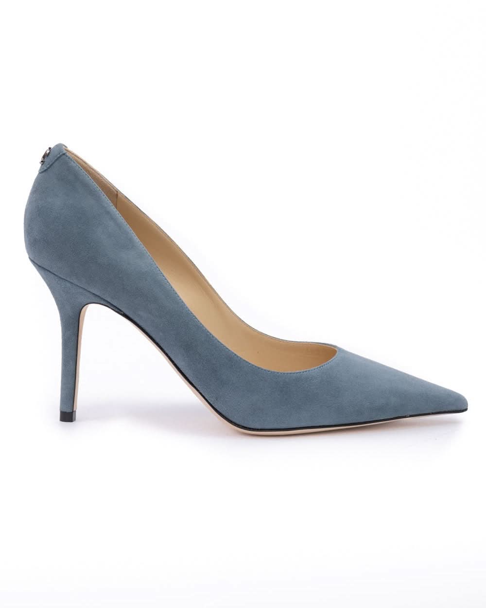 Jimmy Choo Blue Suede Dusk Agnes Pumps Glam Steals