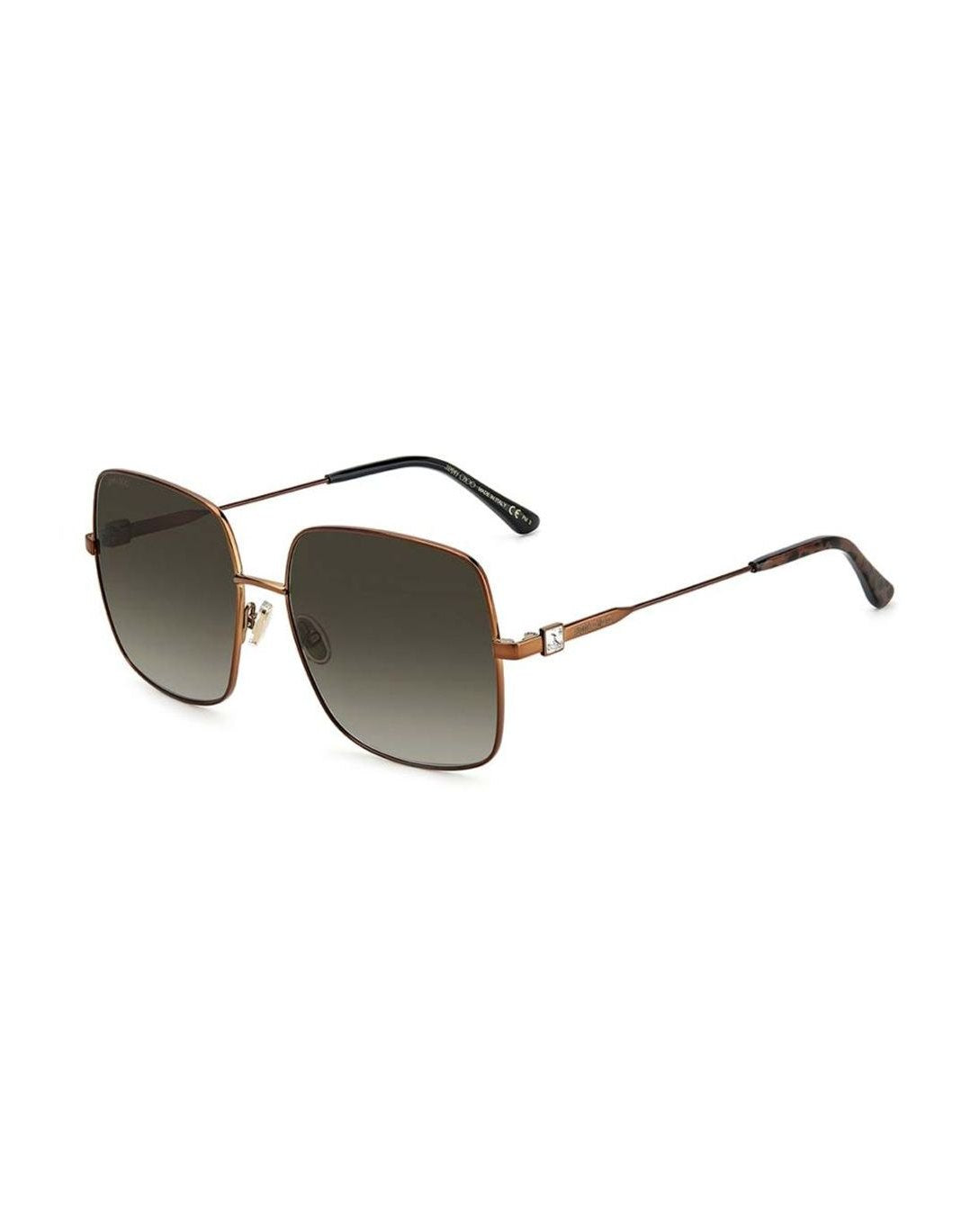 Jimmy Choo Brown Metal Sunglasses Glam Steals