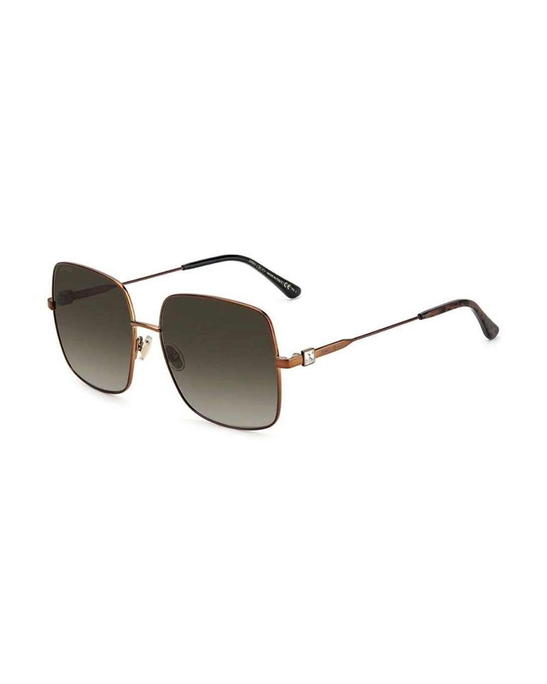 Jimmy Choo Brown Metal Sunglasses