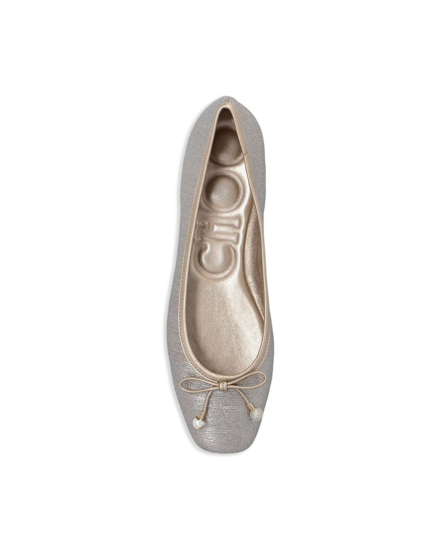 Jimmy Choo Elme Flat with Pearl Embellishment Glam Steals