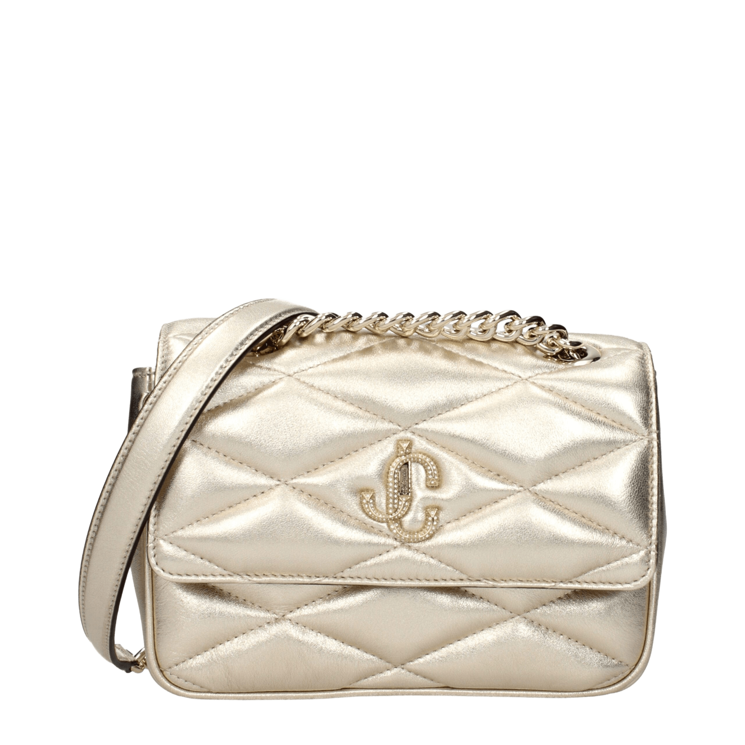 Jimmy Choo Gold Leather Shoulder Bags Glam Steals