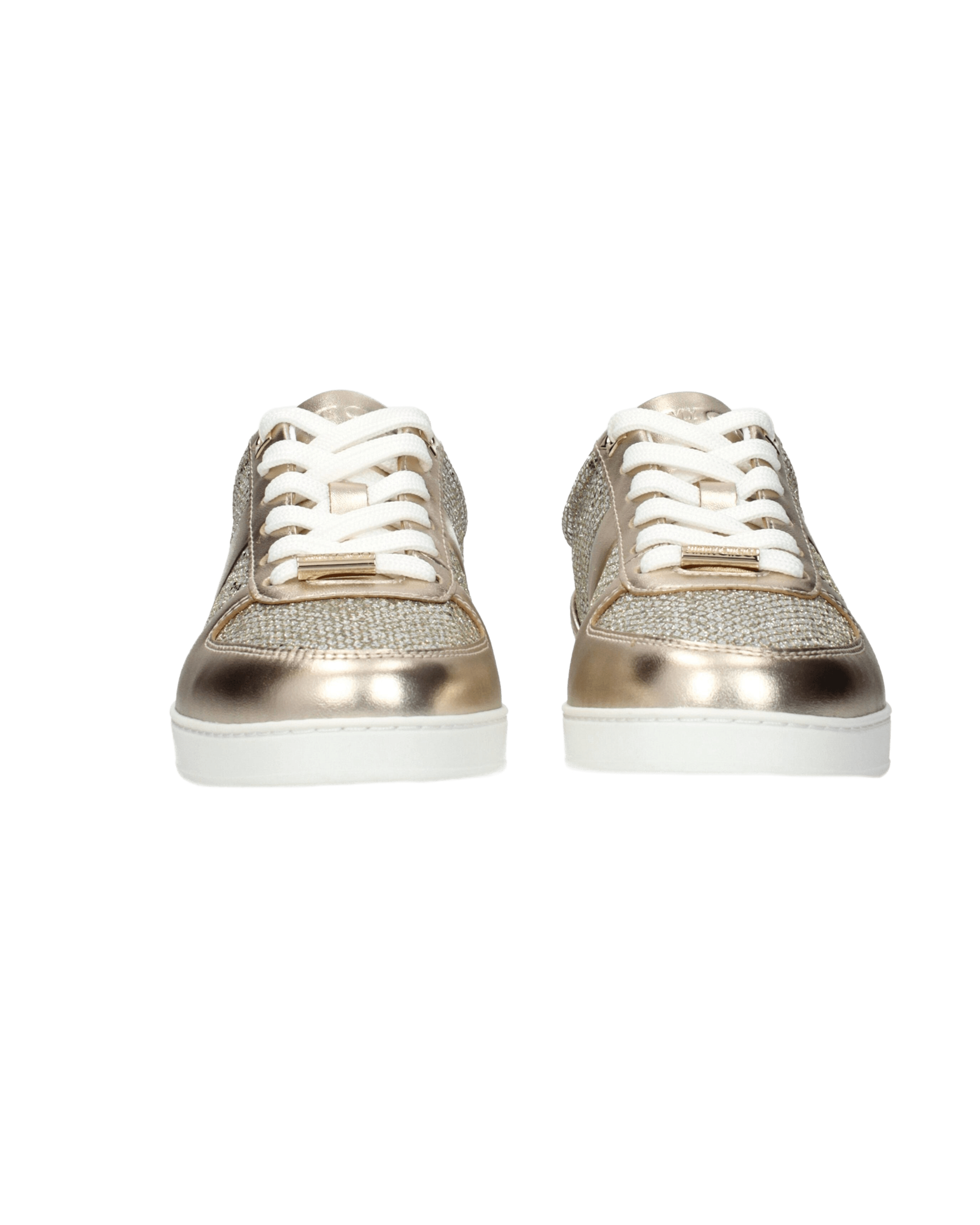 Jimmy Choo Gold Leather Sneakers Glam Steals