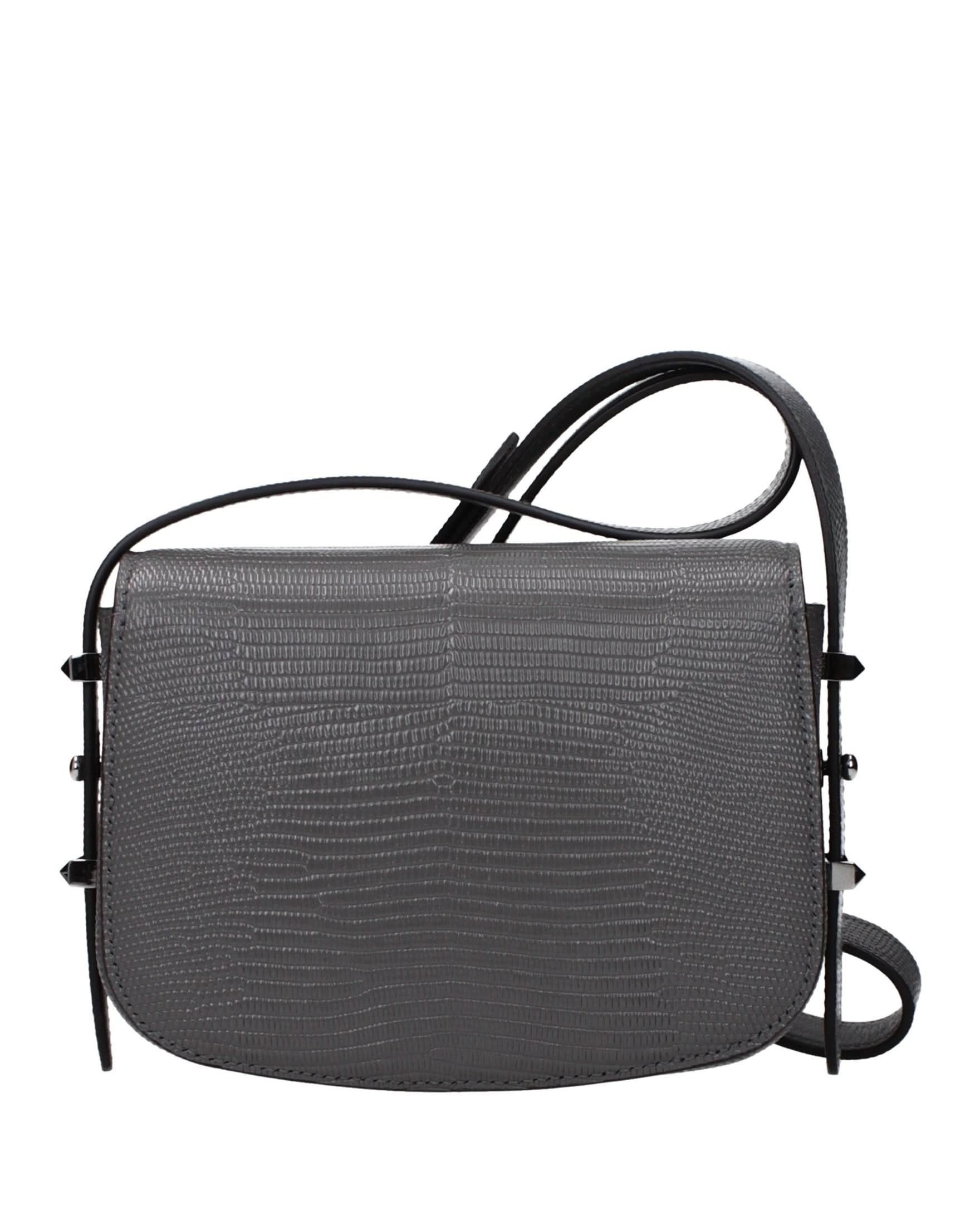 Jimmy Choo Gray Leather Shoulder Bag Glam Steals