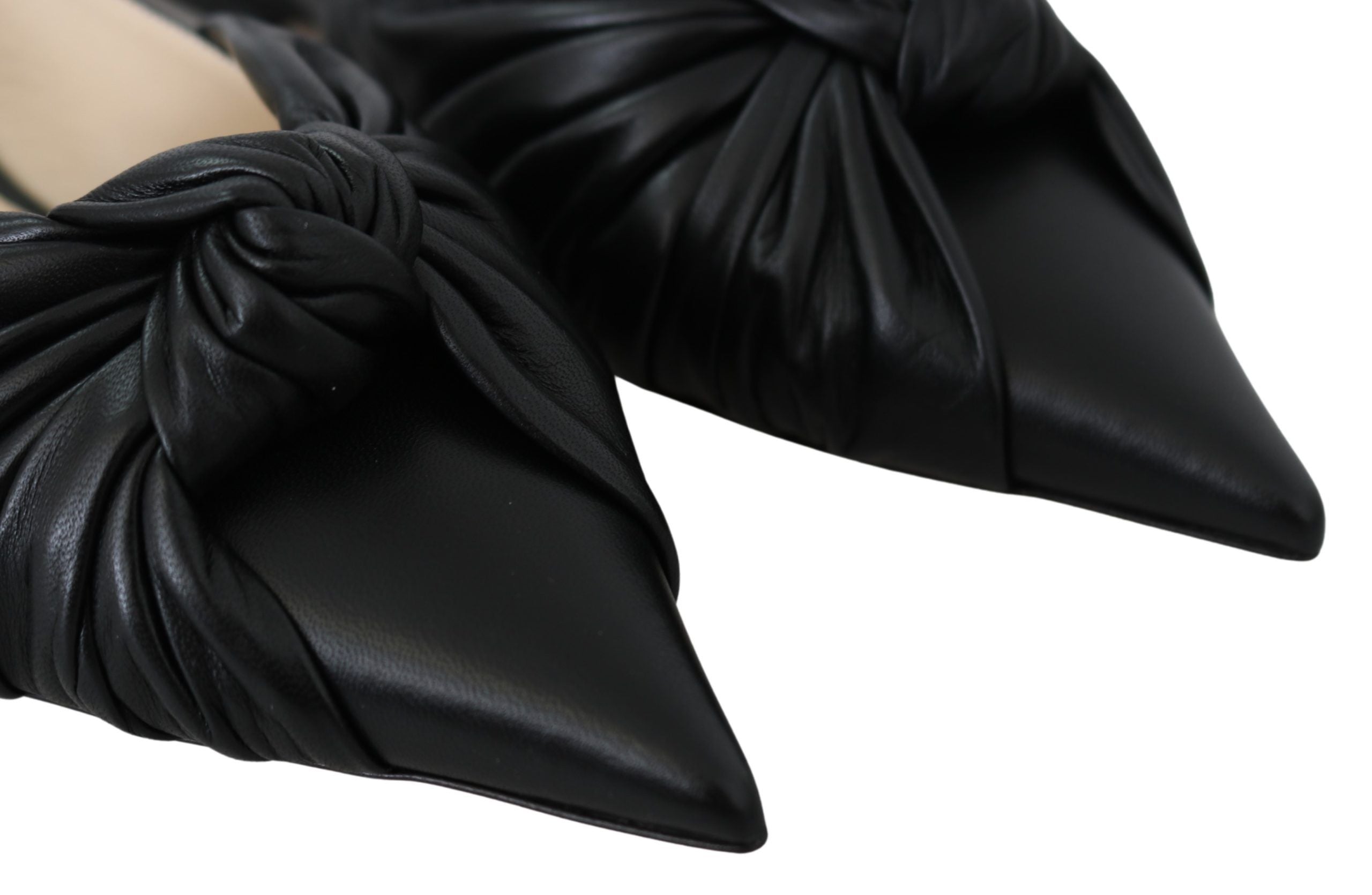 Jimmy Choo Leather Elegant Pointed Toe Flats Glam Steals