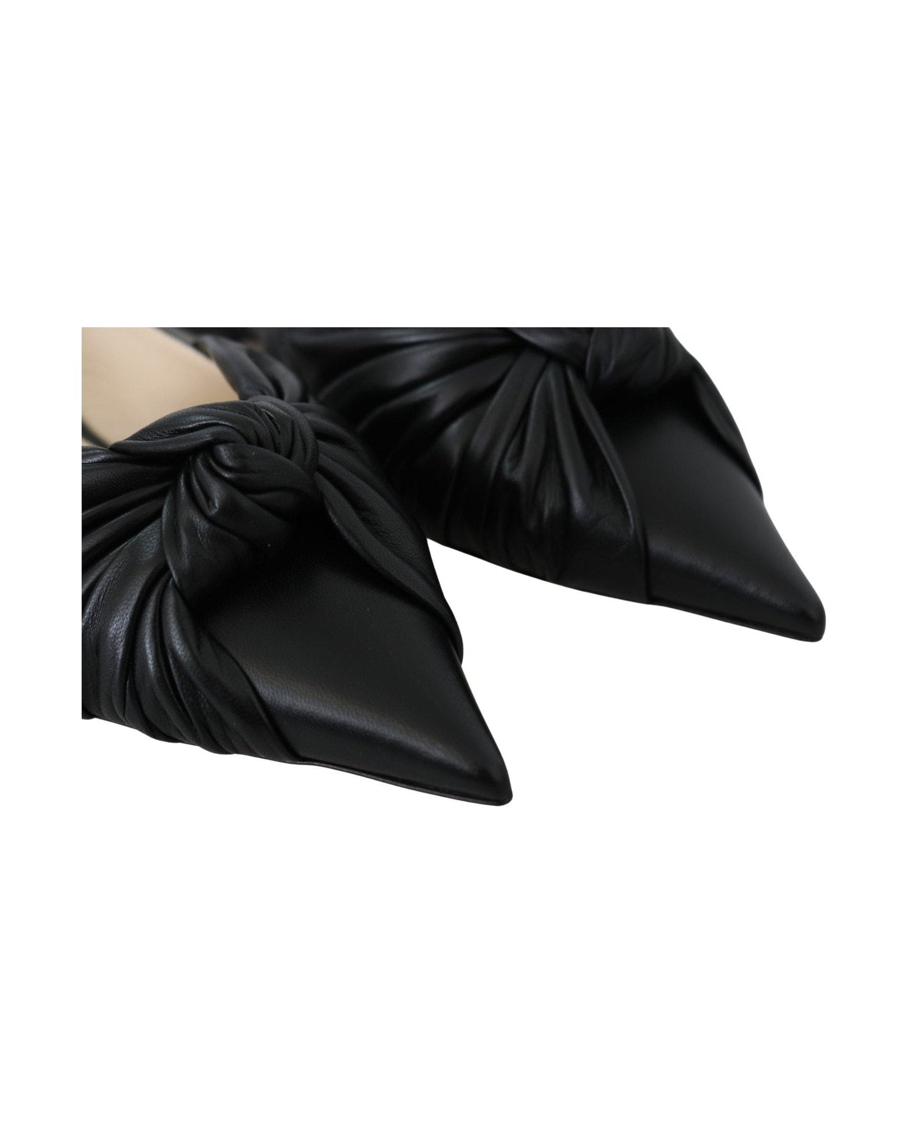Jimmy Choo Leather Elegant Pointed Toe Flats Glam Steals