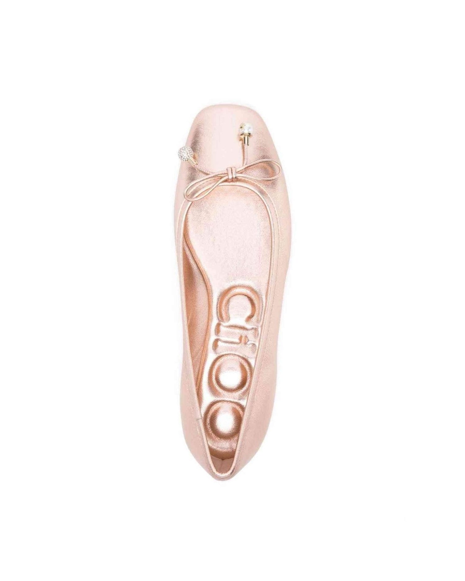 Jimmy Choo Metallic Elme Ballerina Shoes Glam Steals