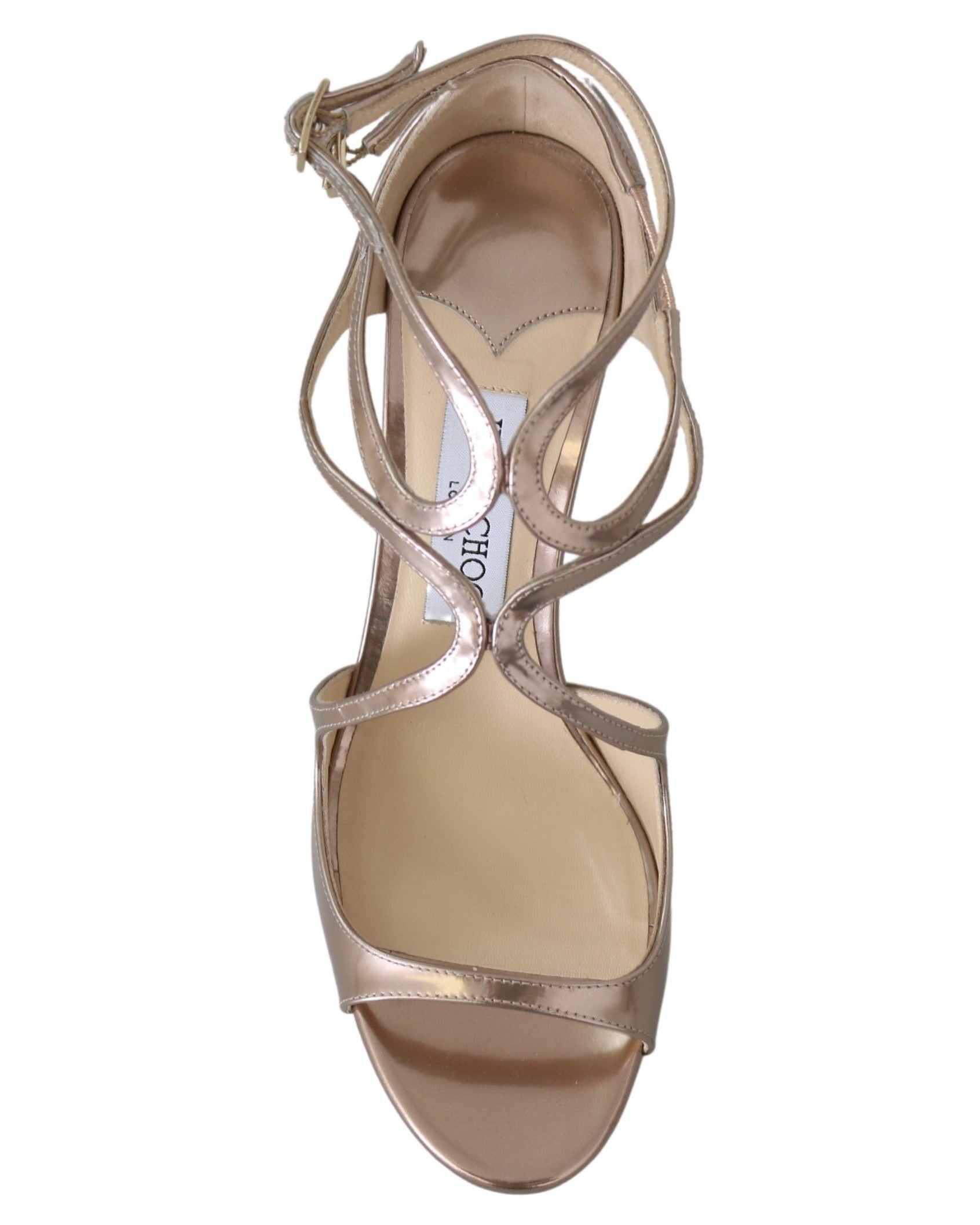 Jimmy Choo Pink Leather Ballet Lance Sandals Pumps Glam Steals