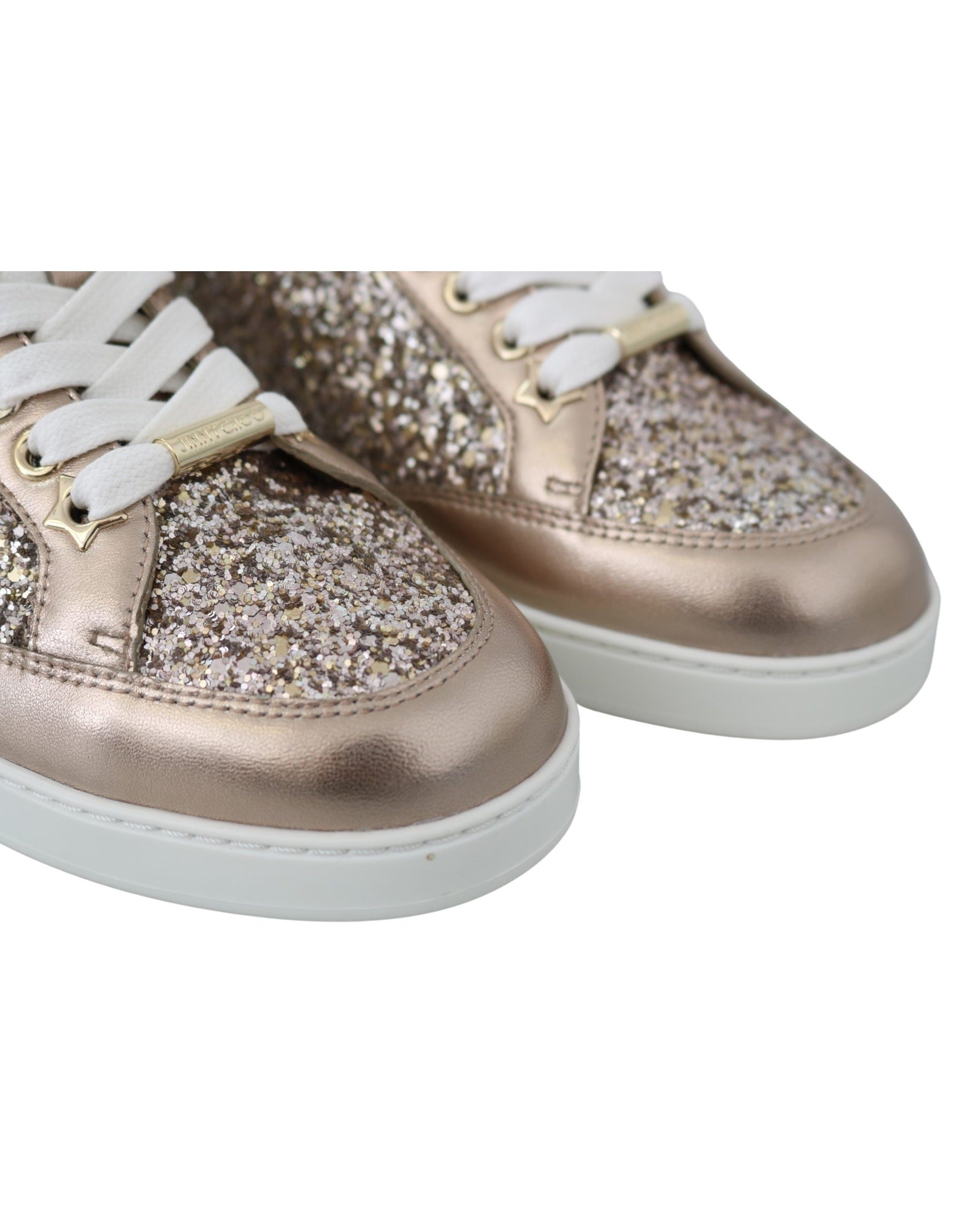 Jimmy Choo Pink Leather Ballet Miami Sneakers Glam Steals