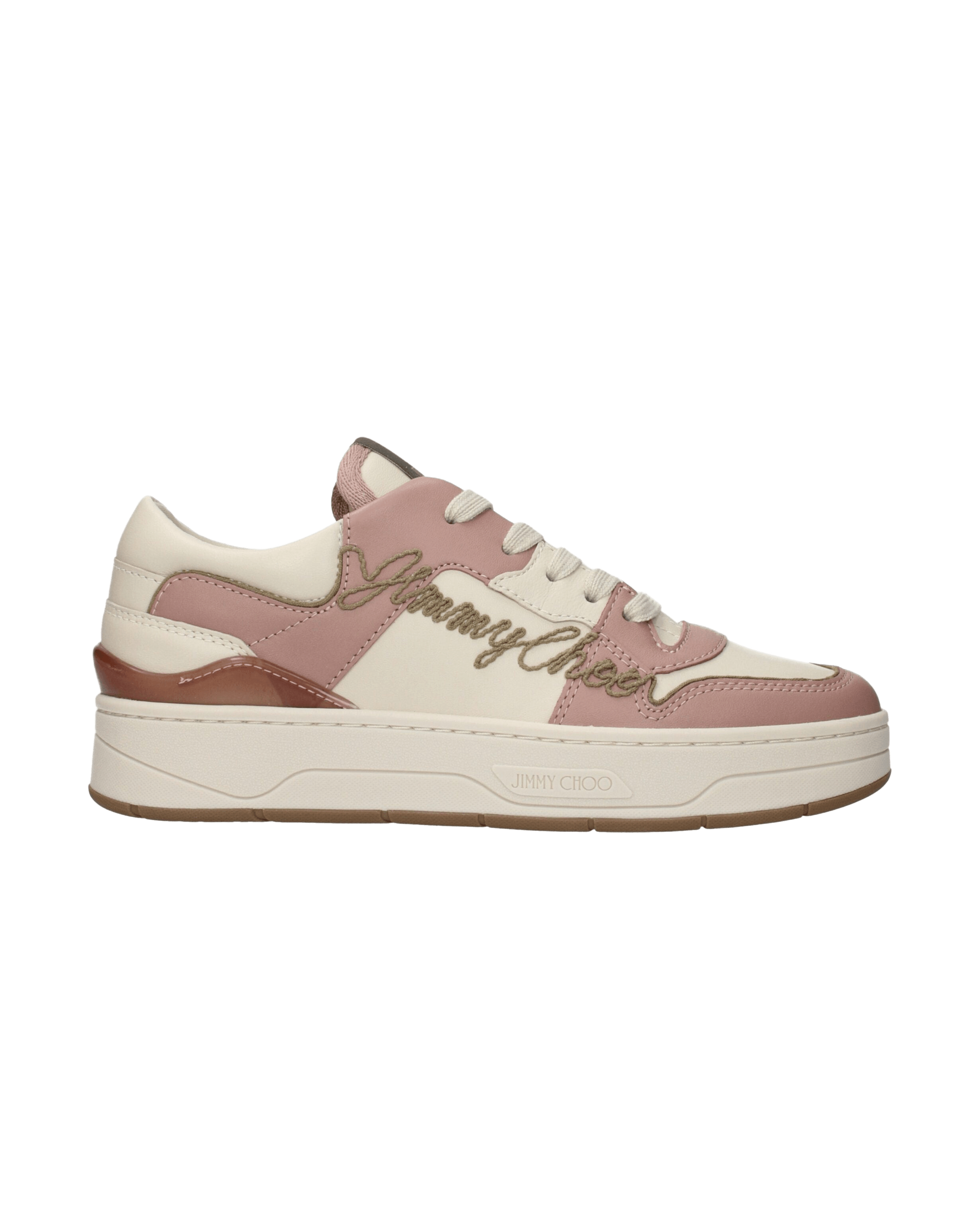 Jimmy Choo Pink Leather Low Top Glam Steals