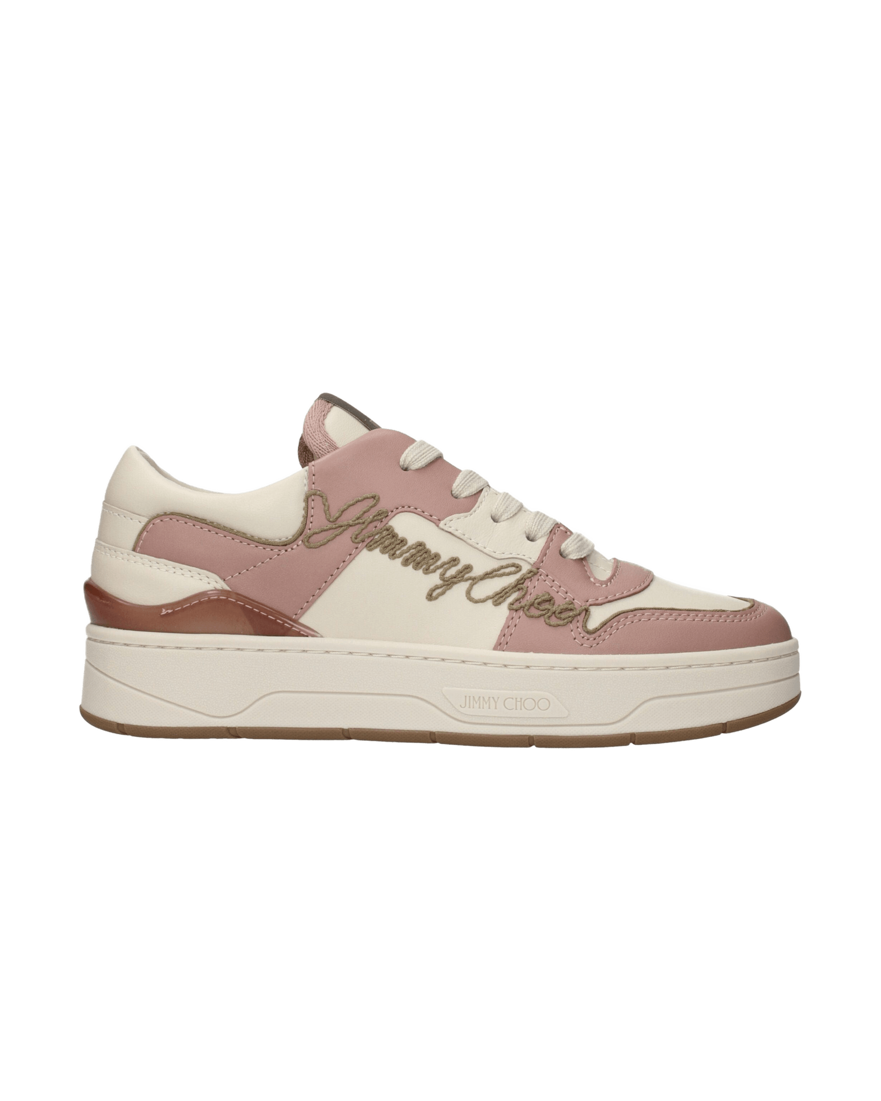 Jimmy Choo Pink Leather Low Top Glam Steals