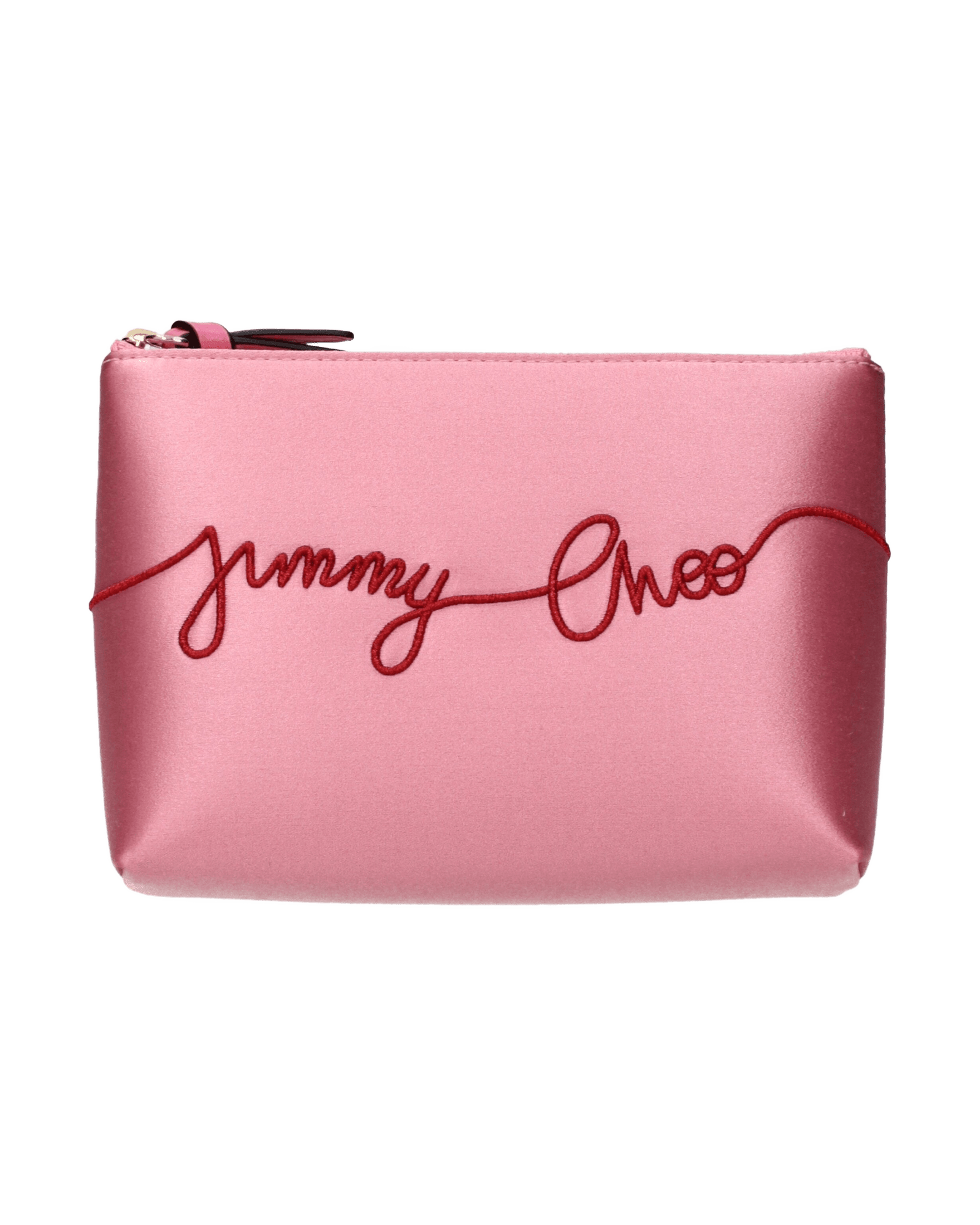 Jimmy Choo Pink Satin Clutch Bag