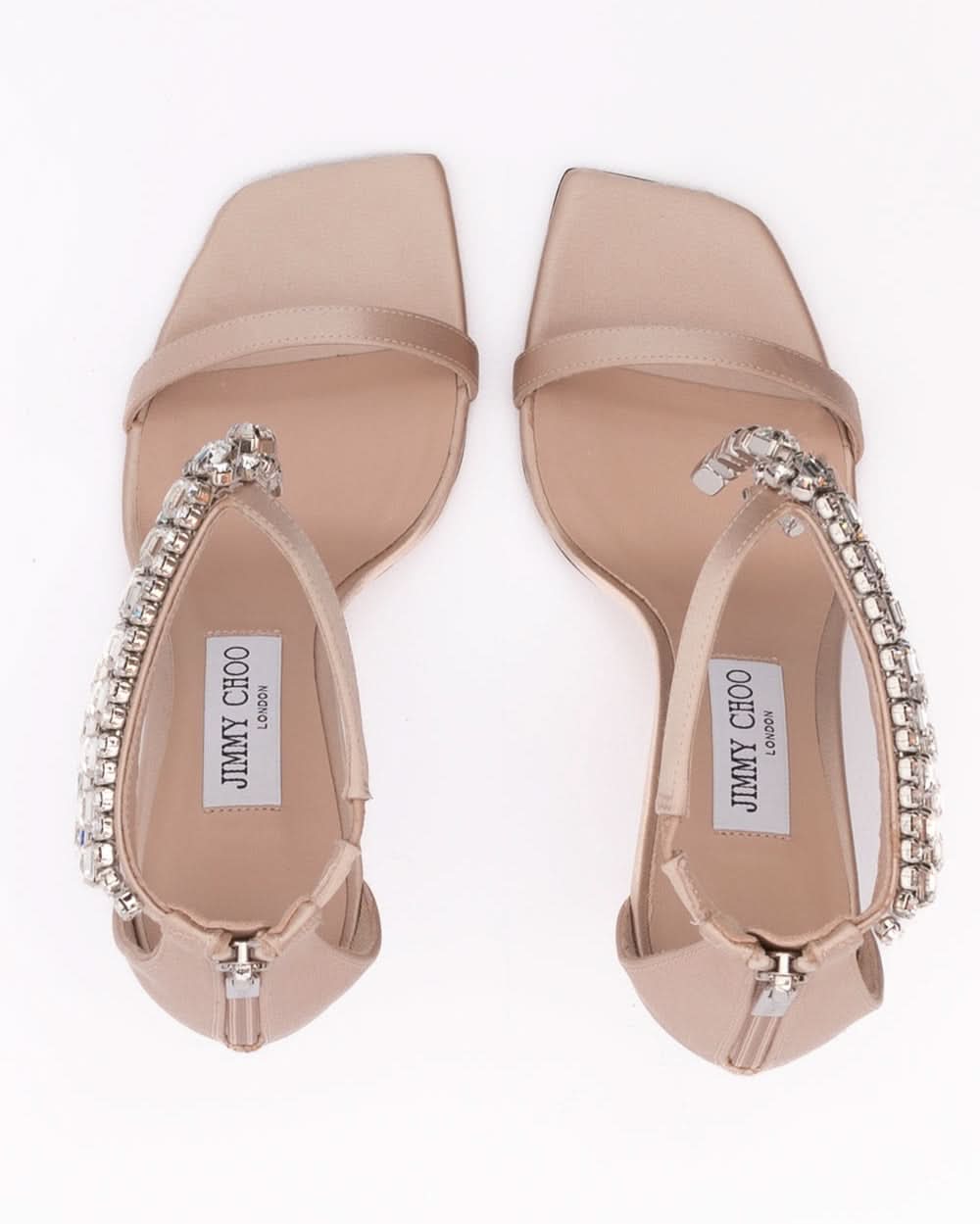 Jimmy Choo Pink Satin Powder Verity Sandals Glam Steals
