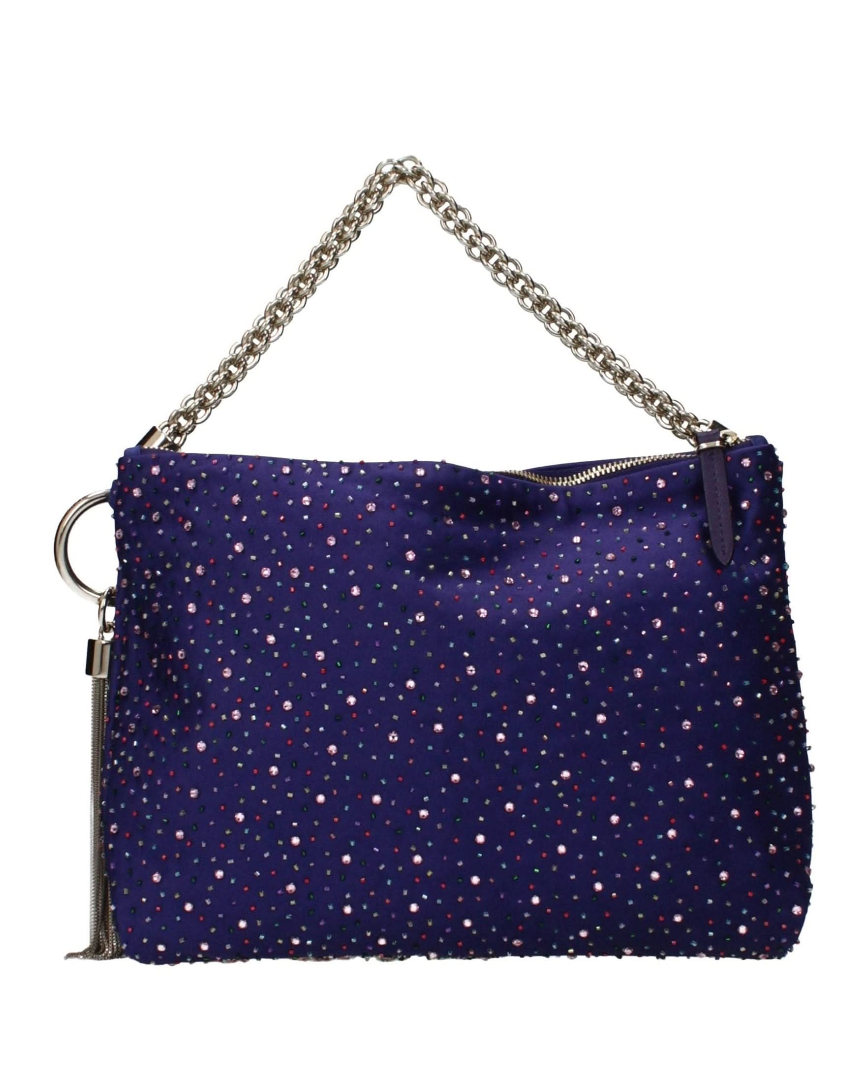 Jimmy Choo Purple Satin Shoulder Bag Glam Steals