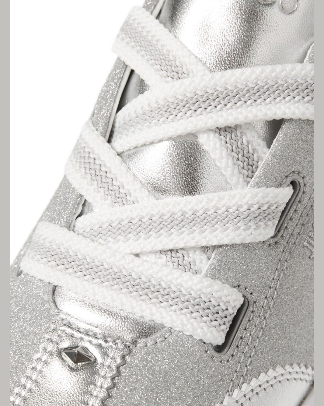 Jimmy Choo Silver Sneakers Glam Steals