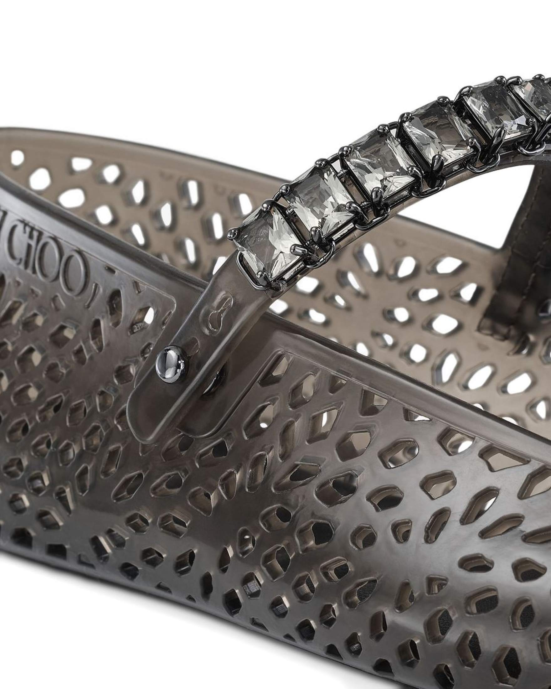 Jimmy Choo The Jelly Ballerina Flats with Crystal Embellishment Glam Steals
