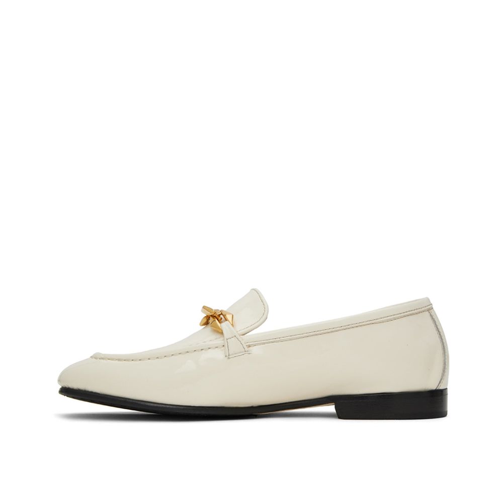 Jimmy Choo White Calfskin Slip On Loafers Glam Steals
