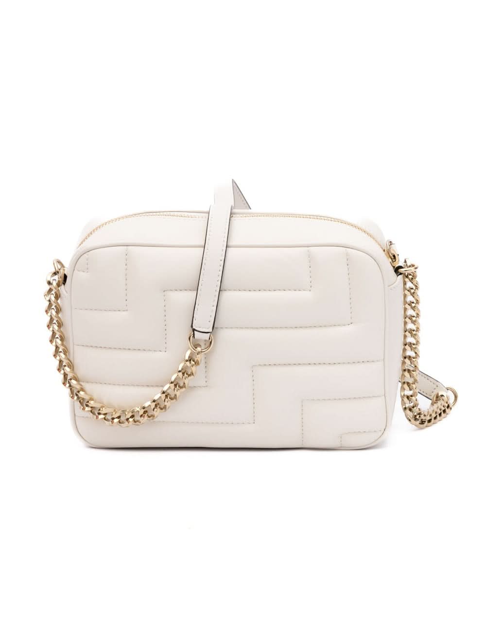 Jimmy Choo White Leather Avenue Camera Shoulder Bag Glam Steals