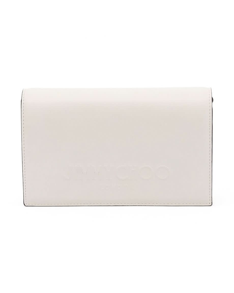 Jimmy Choo White Leather Avenue Shoulder Strap Bag Glam Steals