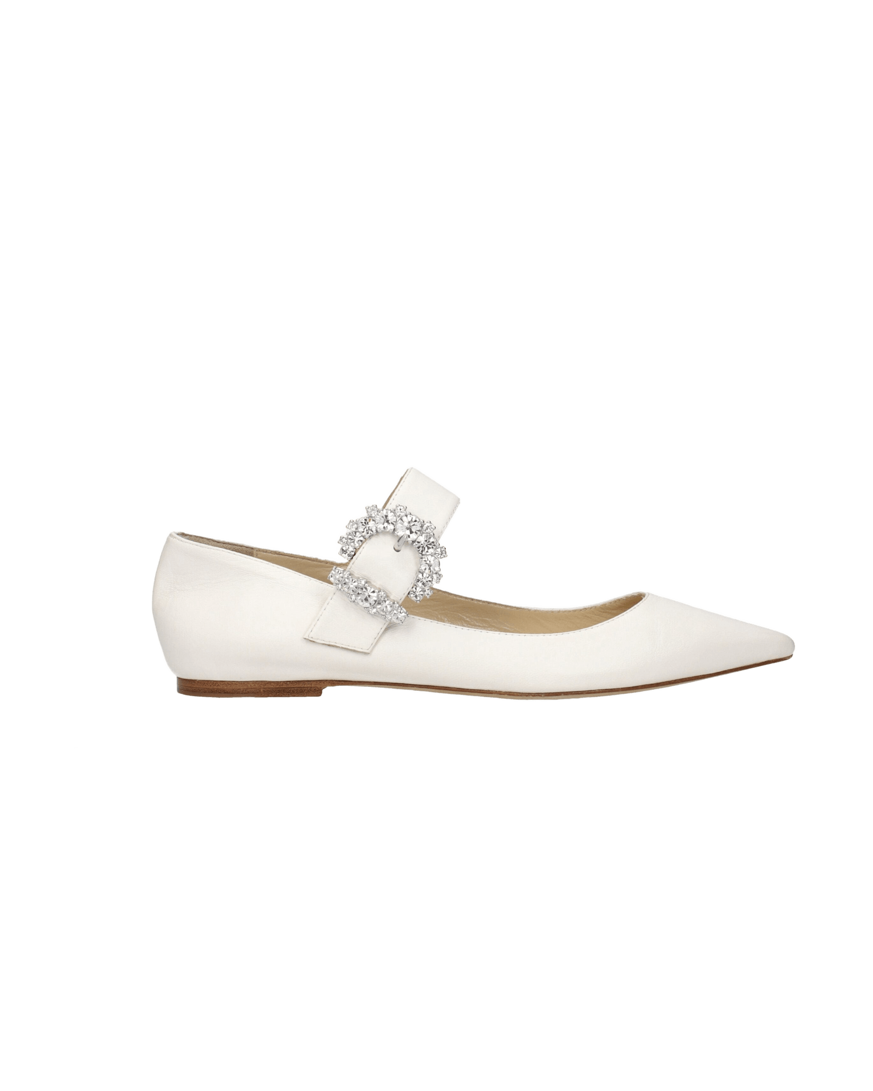 Jimmy Choo White Leather Ballet Flats Glam Steals