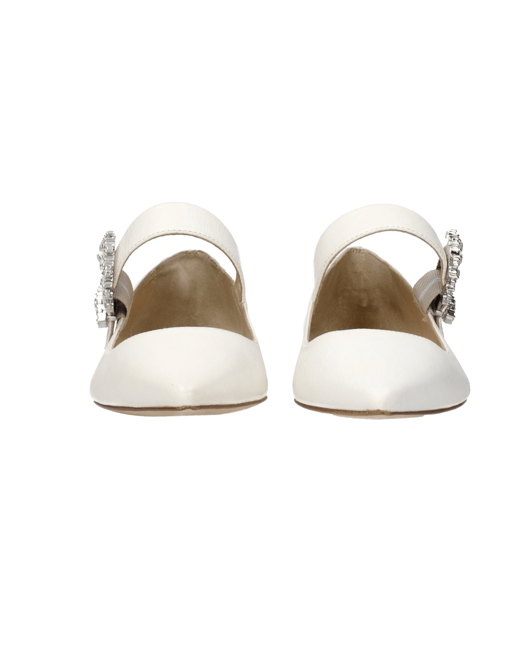 Jimmy Choo White Leather Ballet Flats Glam Steals