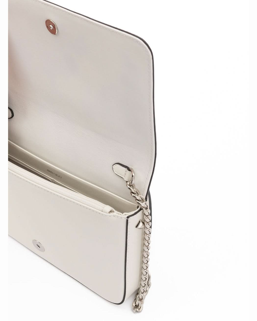 Jimmy Choo White Leather Crossbody Bag Glam Steals