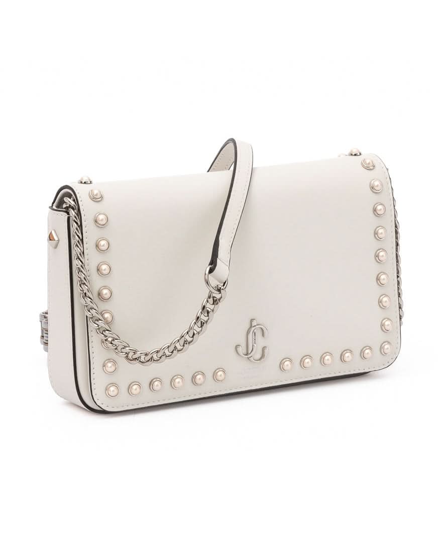 Jimmy Choo White Leather Crossbody Bag Glam Steals