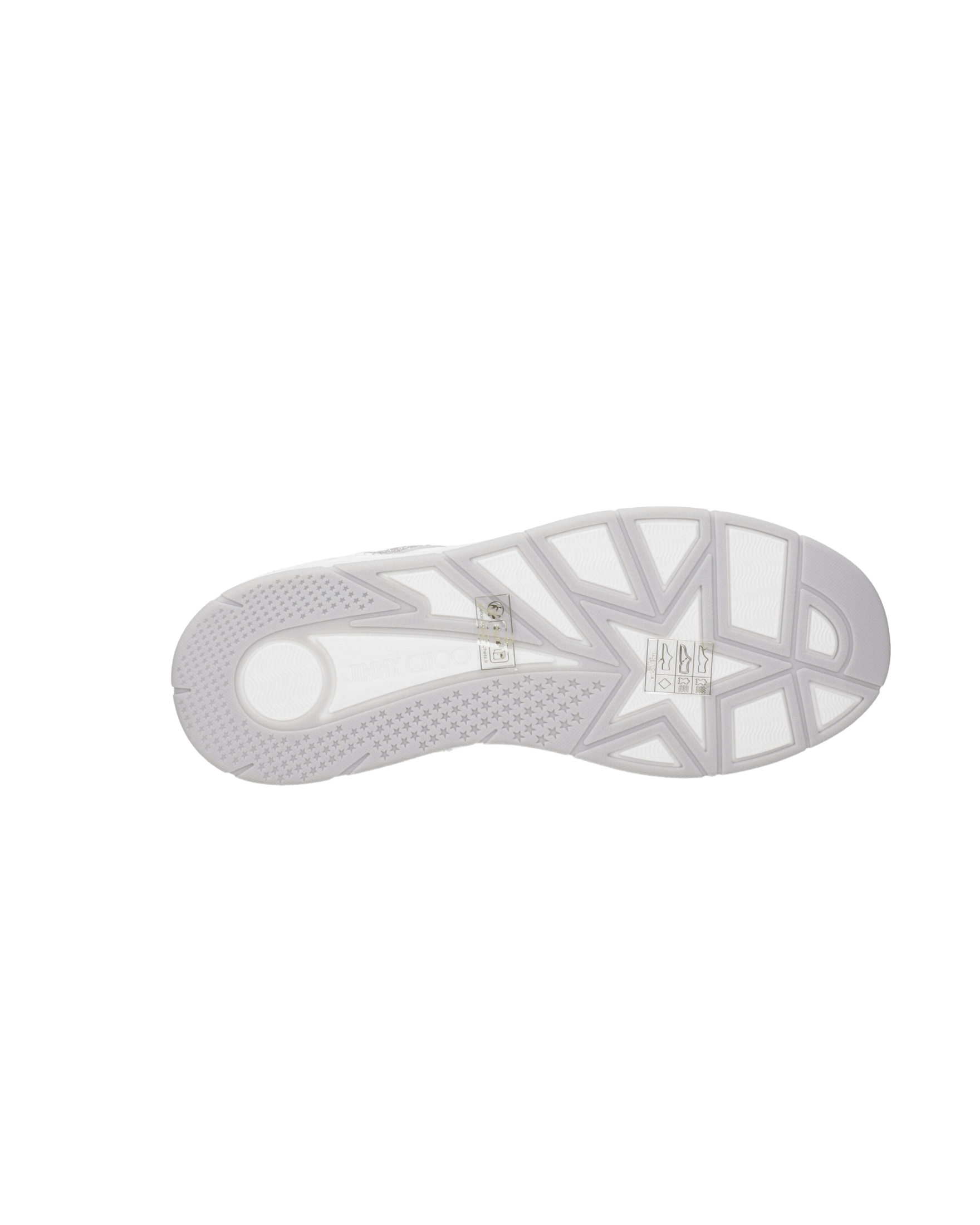 Jimmy Choo White Leather Low Top Glam Steals