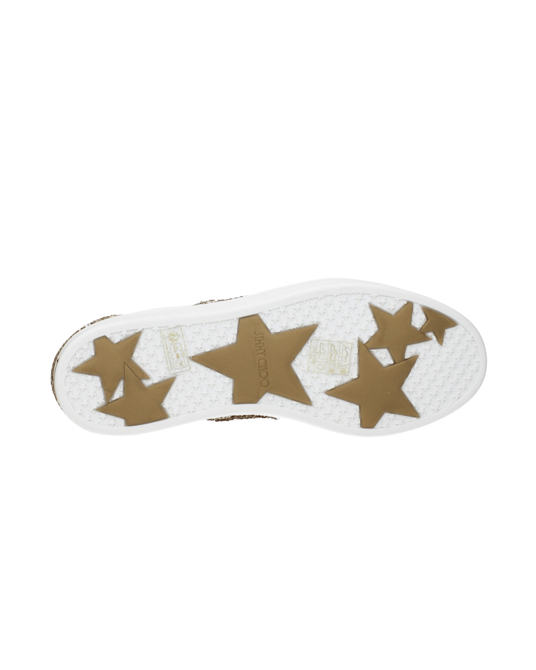 Jimmy Choo White Leather Low Top Glam Steals