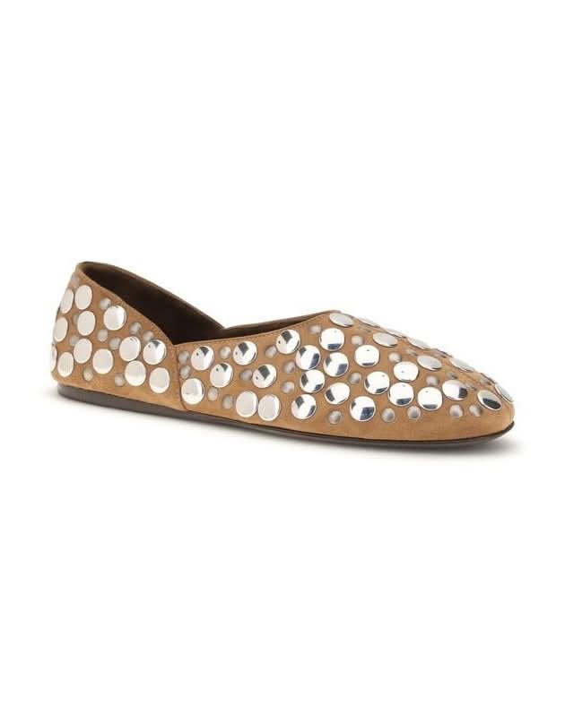 Khaite Beige Ballet Flats