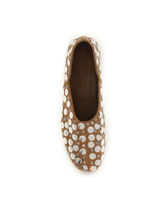 Khaite Beige Ballet Flats