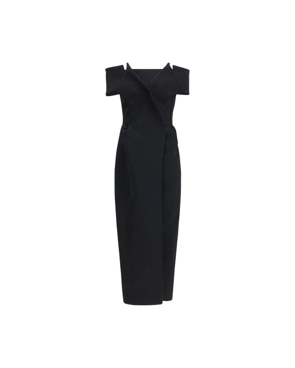 Khaite Black Polyester Cocktail Dress