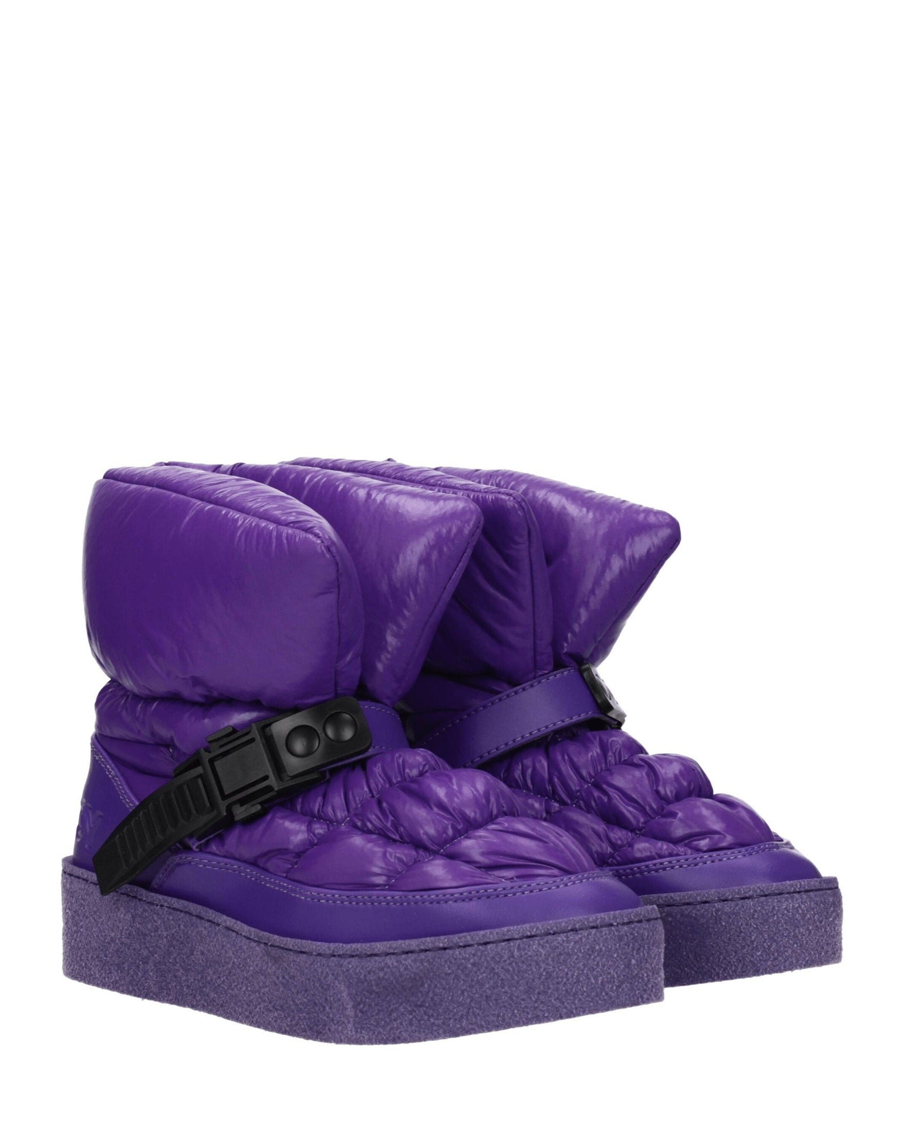 Khrisjoy Purple Polyester Ankle Boots Glam Steals