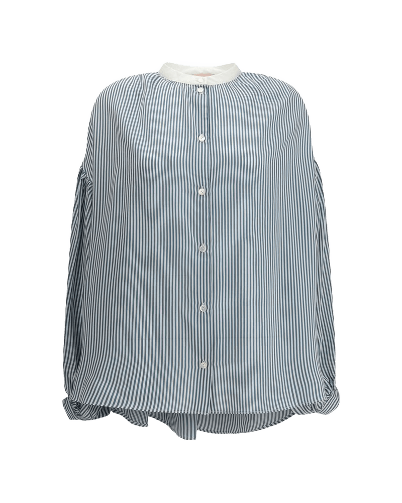 Kristina Ti Green Viscose Pattern Shirt Glam Steals