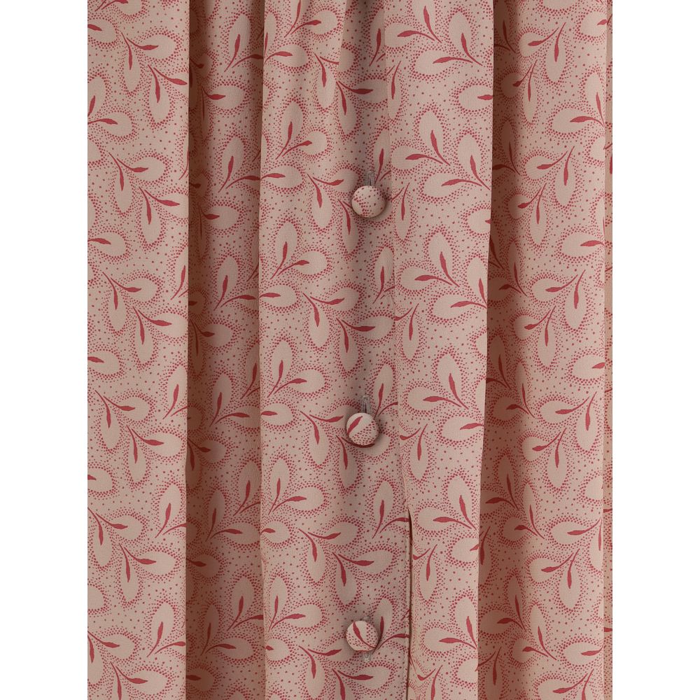 Kristina Ti Half Circle Skirt with Foliage Print Glam Steals