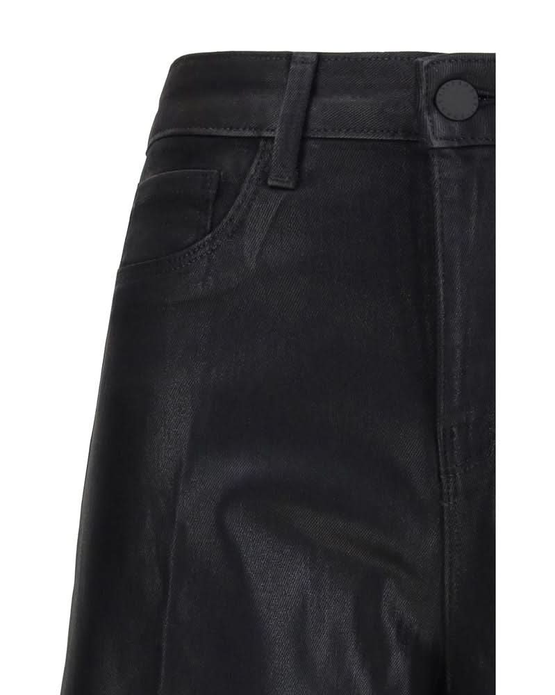 L'Agence Black Cotton High Waisted Jeans Jeans