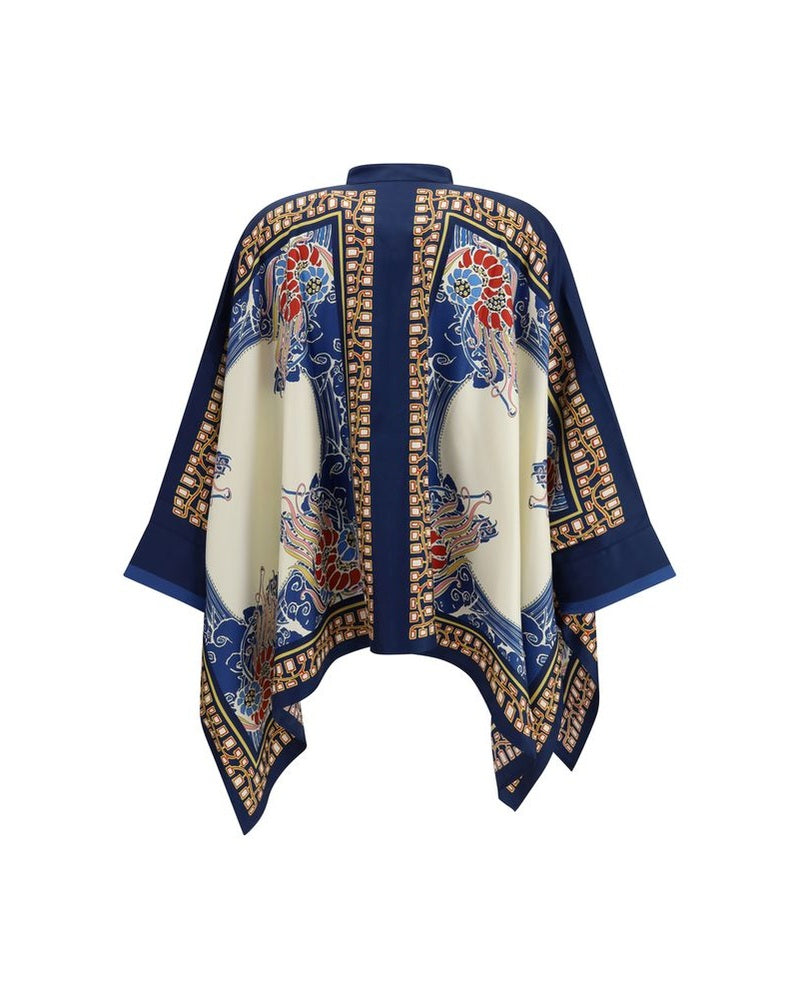 La Double J Multicolor Silk Pattern Shirt Shirts