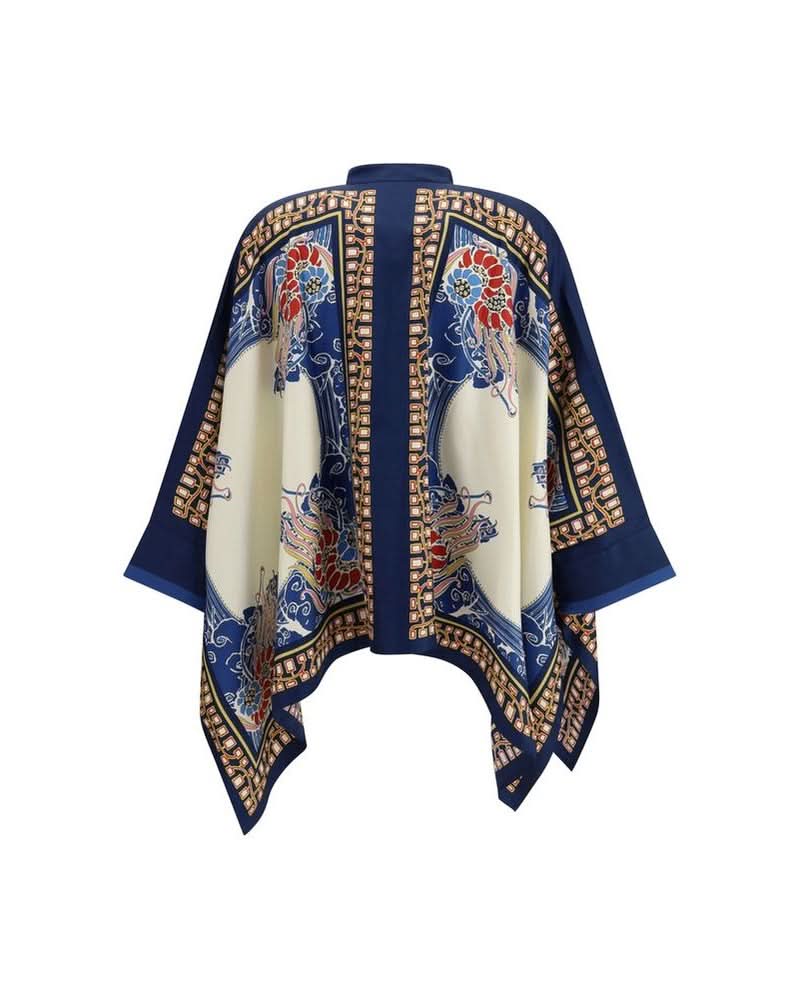 La Double J Multicolor Silk Pattern Shirt Shirts