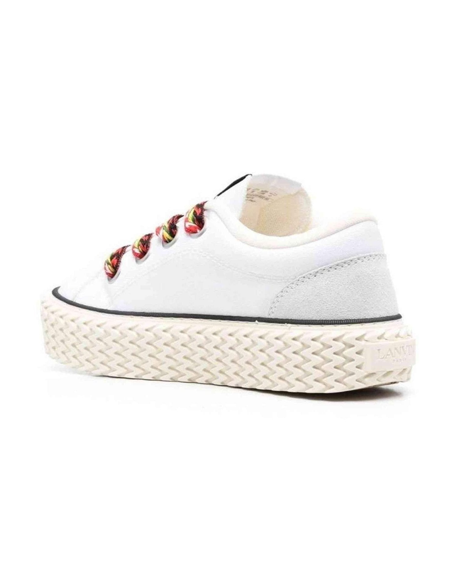 Lanvin Cotton Lace Up Sneakers Glam Steals