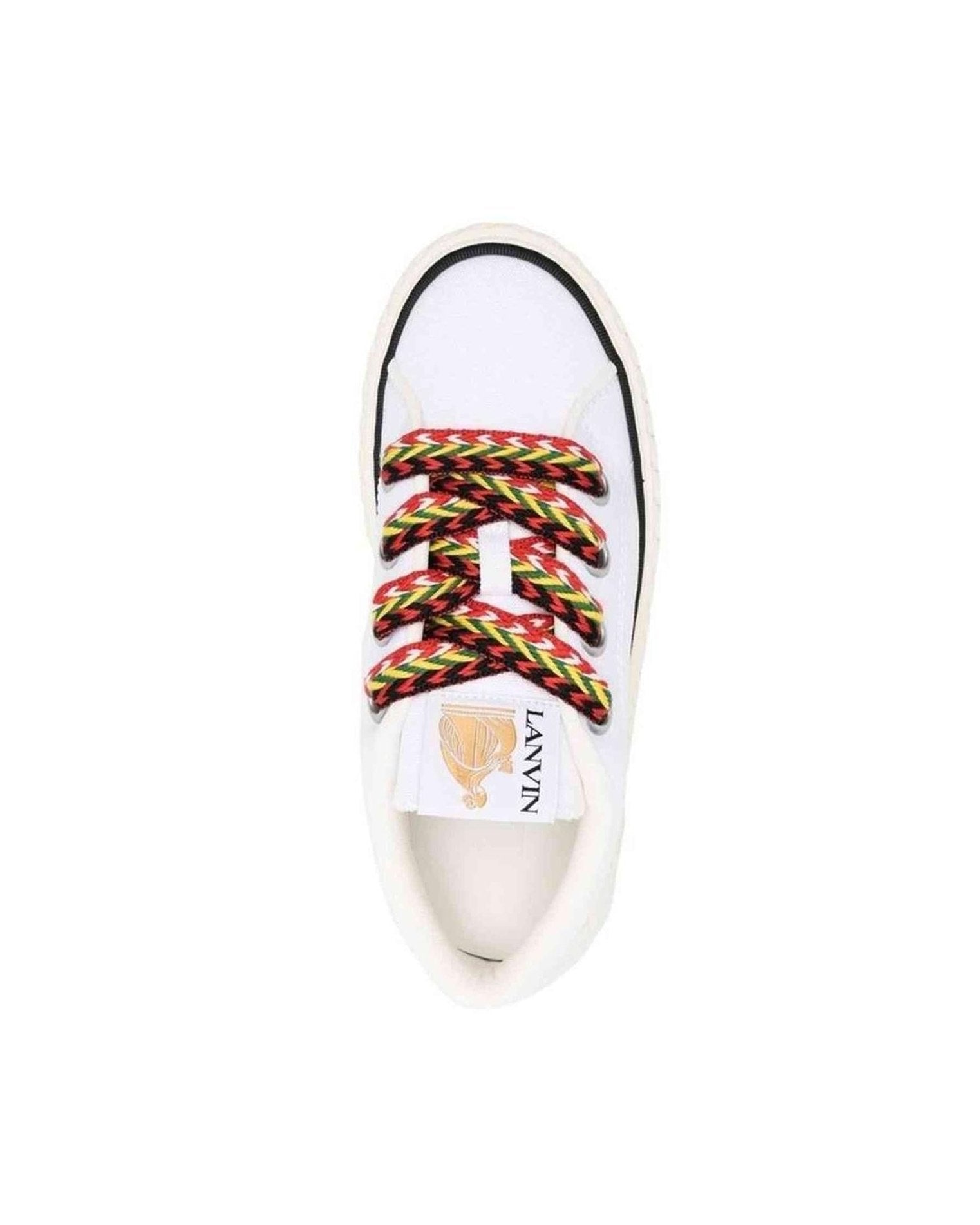 Lanvin Cotton Lace Up Sneakers Glam Steals