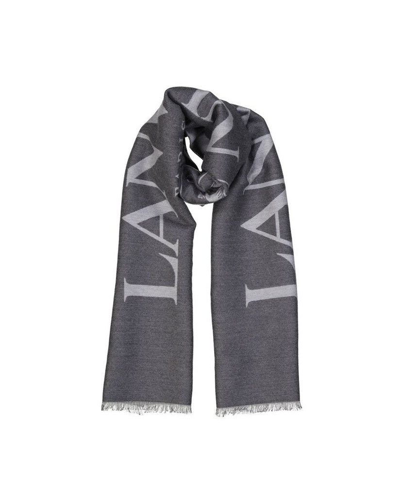 Lanvin Gray Silk Scarf Glam Steals